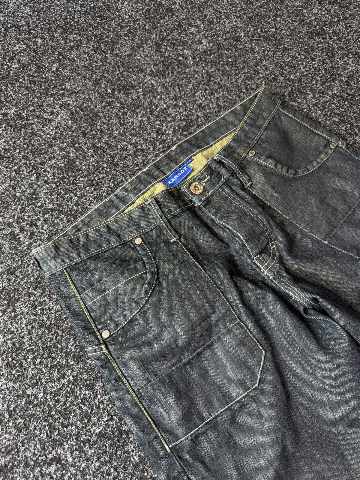 Kangol Vintage 90s Retro Y2K Baggy Kangol Denim pants Jeans Size US 34 / EU 50 - 7 Thumbnail