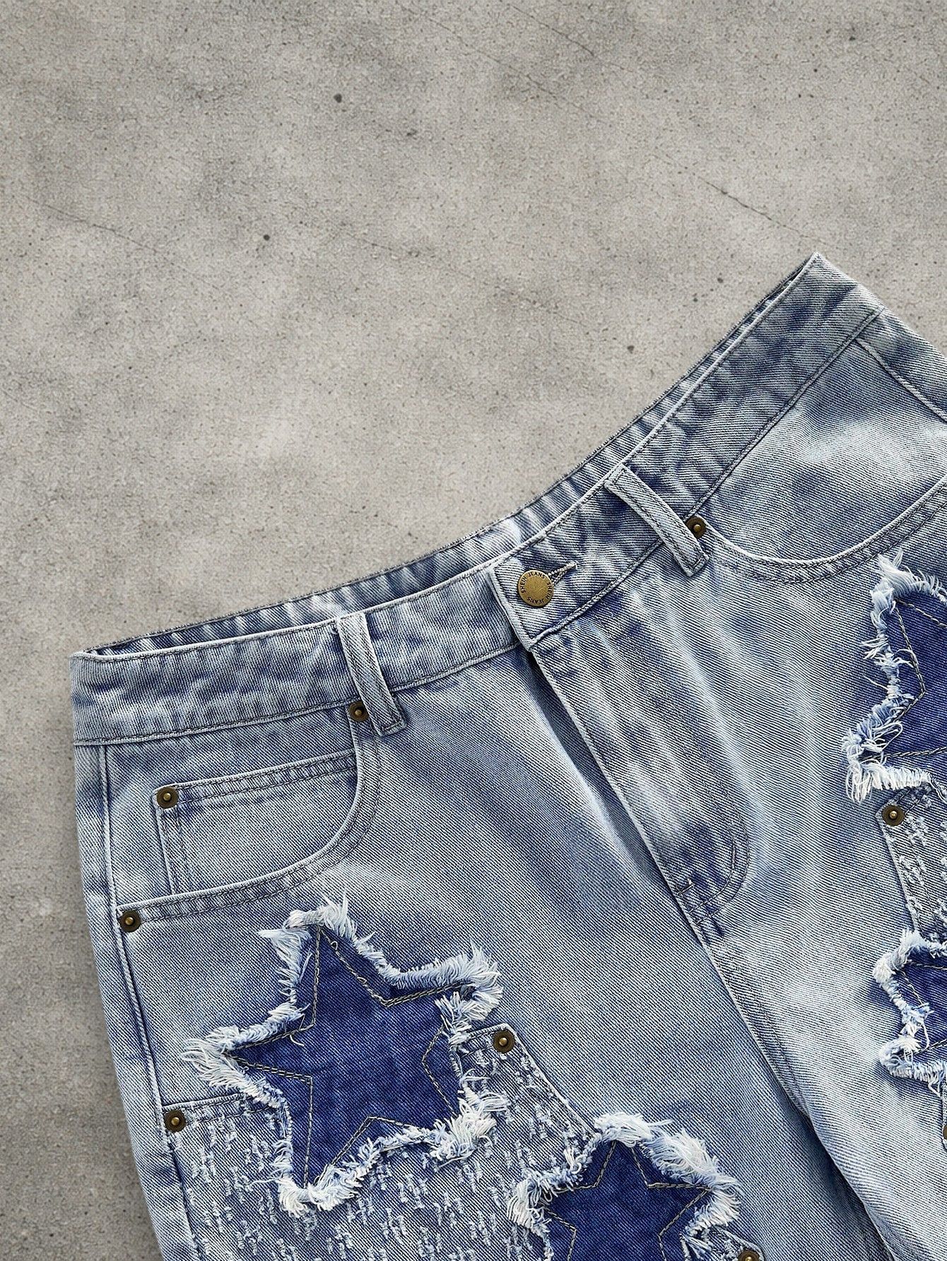 Japanese Brand Washed distressed jeans shorts Size US 32 / EU 48 - 4 Thumbnail