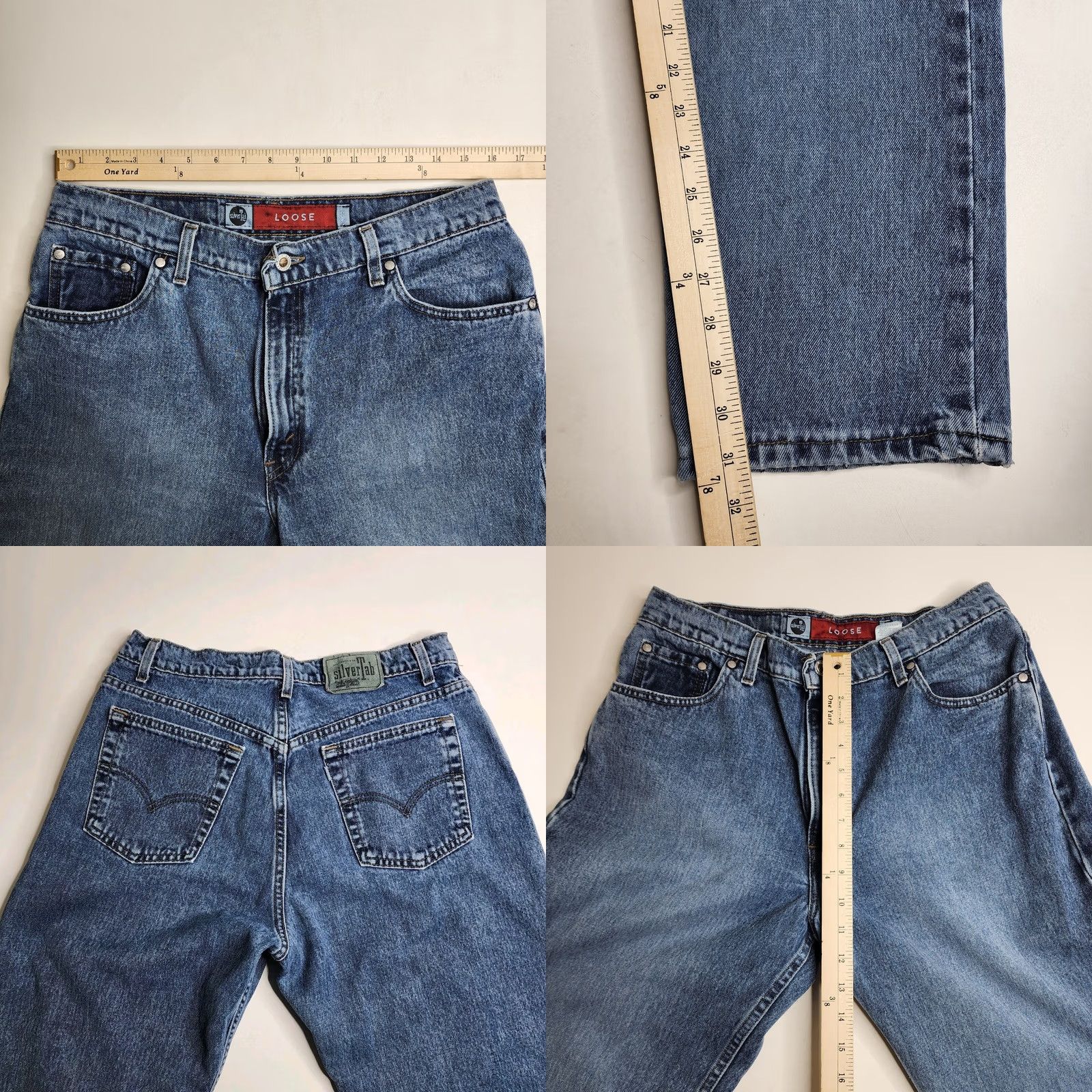 Levi's VINTAGE Levi's Silvertab Loose Denim Jeans High Rise Women's Size 14 Blue 32in WIST 31in Inseam Mens Womens Girls Size 36" / US 14 / IT 50 - 8 Thumbnail