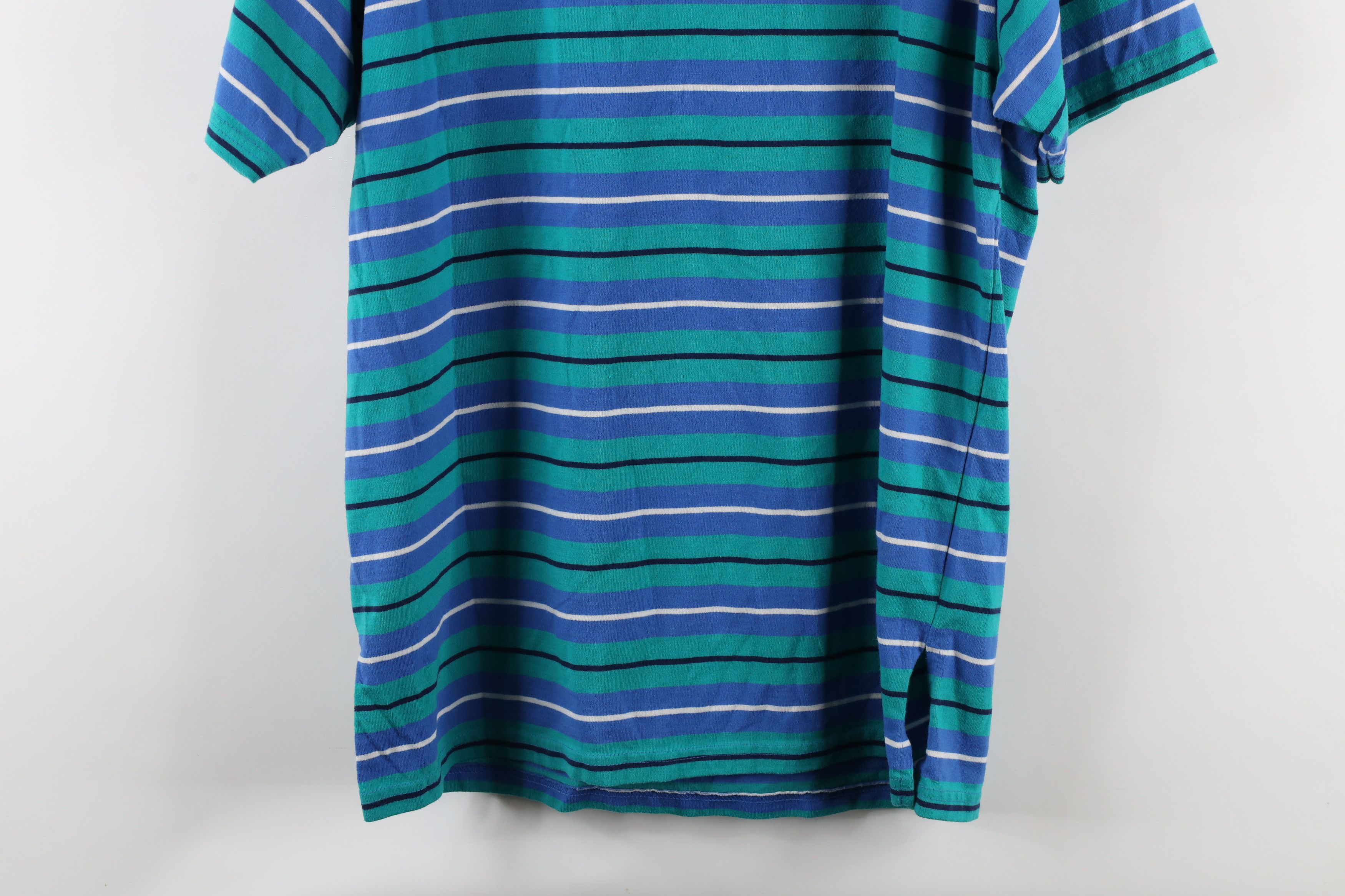 Vintage Vintage 90s Streetwear Faded Striped Short Sleeve T-Shirt Size US M / EU 48-50 / 2 - 7 Thumbnail