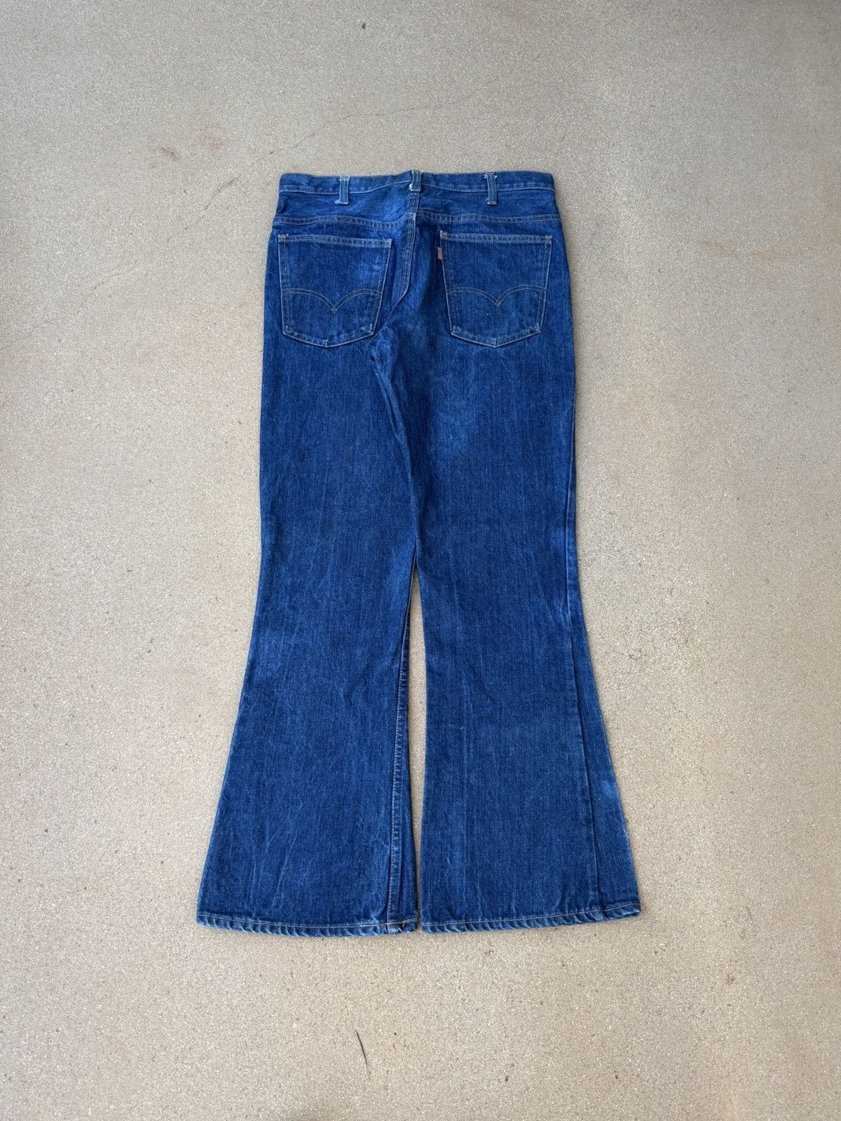 Levi's Vtg 70’s Levi’s 646 Orange Tab Bellbottom Flare Jeans 33x30 Size US 33 - 2 Thumbnail