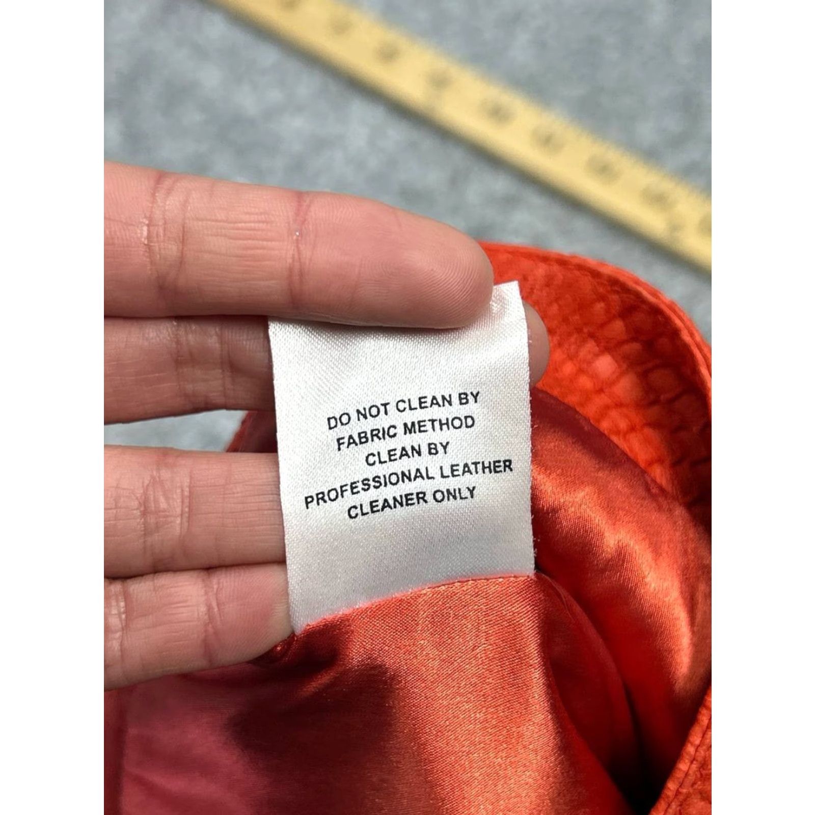 NBD NBD Mini Skirt Womens XS Orange Snake Texture Leather Lined Formal City Spring/Summer Women Skirt, Zipper, High Rise Size 26" / US 2 / IT 38 - 5 Thumbnail