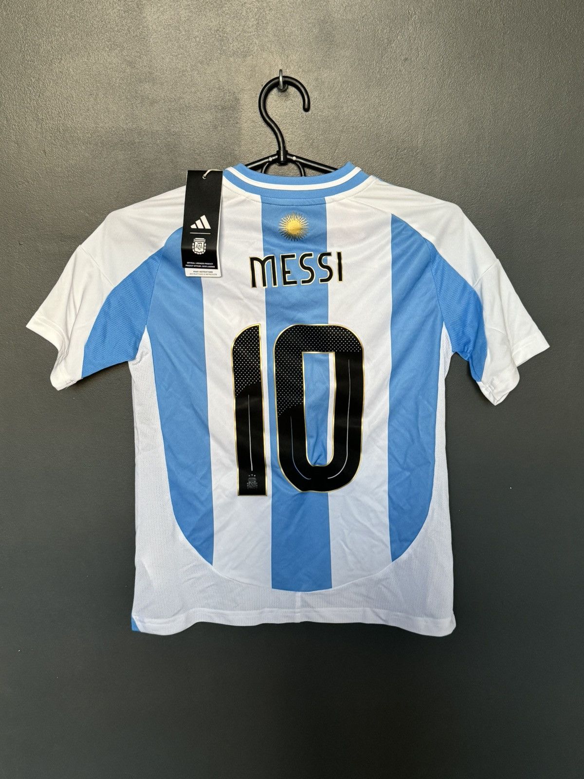 Adidas New KIDS Argentina 2024 Home Messi Football Jersey T-Shirt Size US XS / EU 42 / 0 - 1 Thumbnail