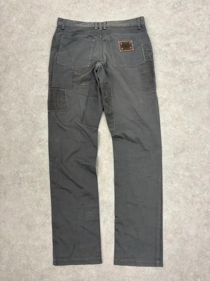 Dolce & Gabbana AW2011 Dolce & Gabbana Grey Patchwork Slim Pants Size US 28 / EU 44 - 7 Thumbnail
