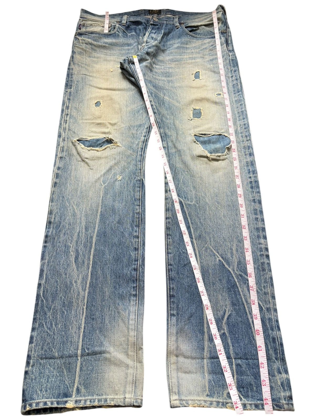 Paul Smith Vintage Paul Smith Selvedge Patches Distressed Jeans Size US 36 / EU 52 - 7 Thumbnail