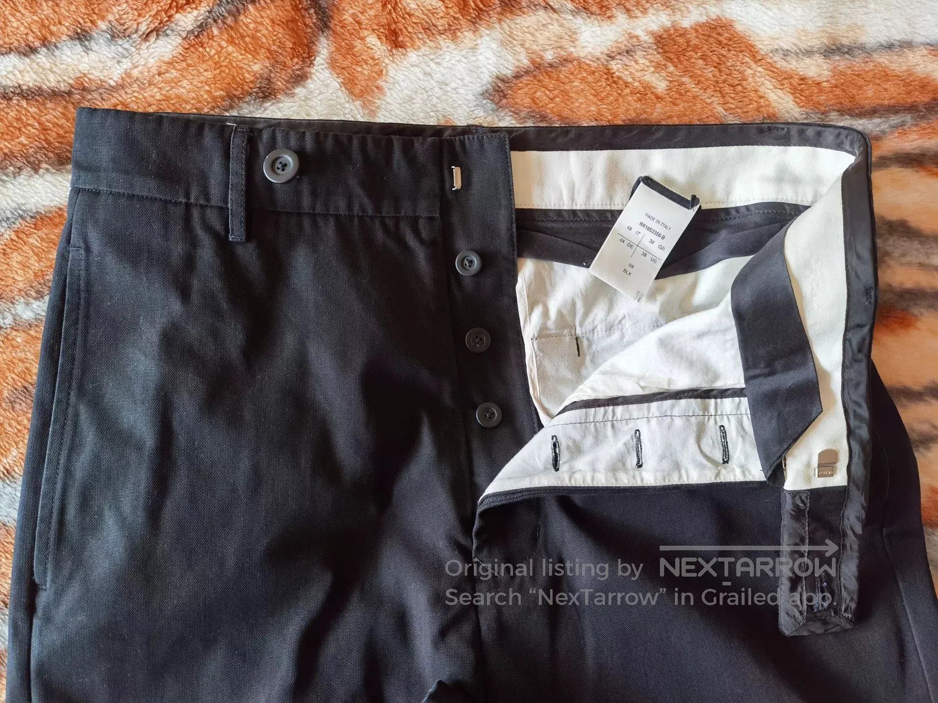 Rick Owens Rick Owens Black Drop-Crotch Casual Pants. Size US 32 / EU 48 - 5 Thumbnail