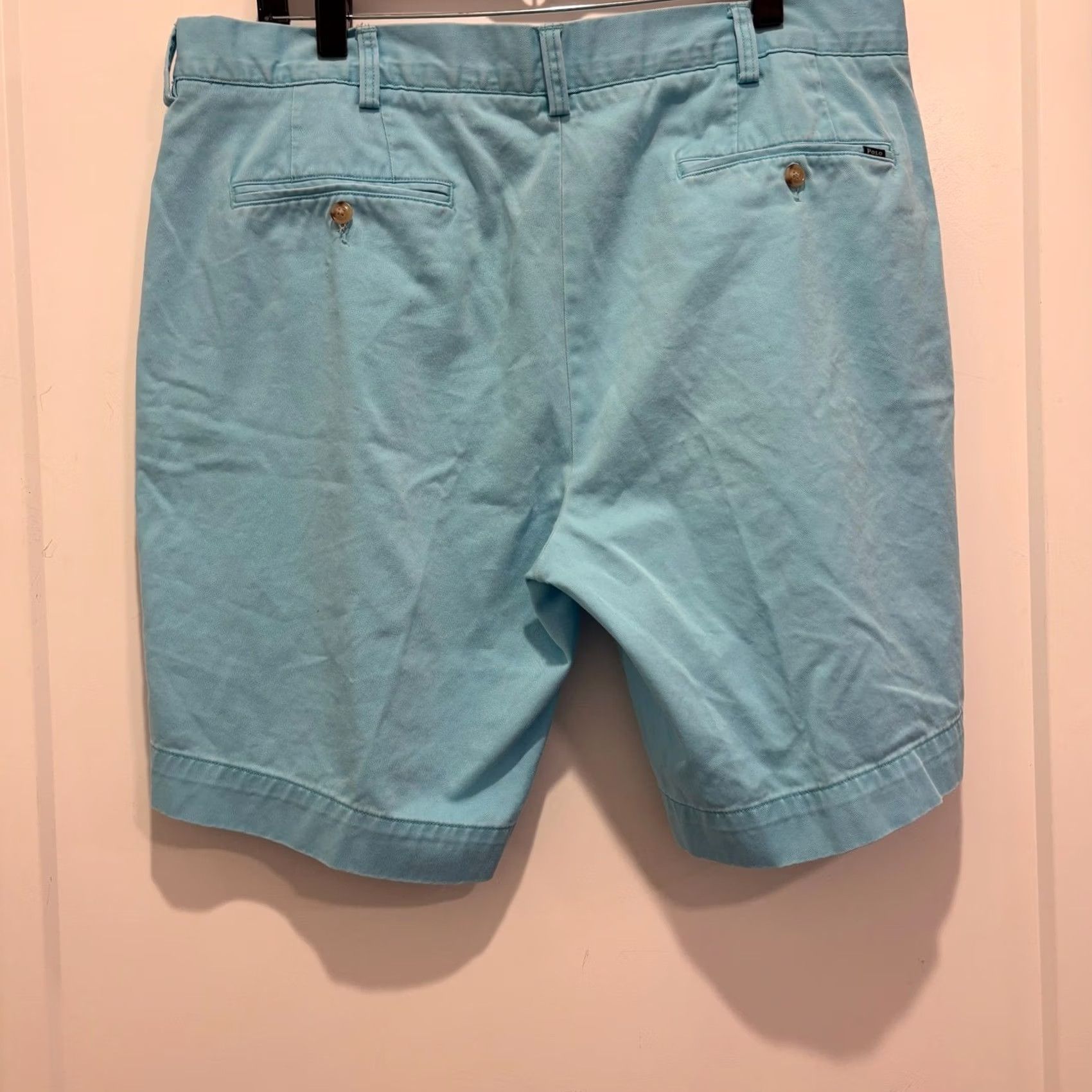 Polo Ralph Lauren Polo Ralph Lauren Mens Chino Shorts Light Blue Cotton Twill 36 Size 38 9in Inseam Size US M / EU 48-50 / 2 - 4 Thumbnail
