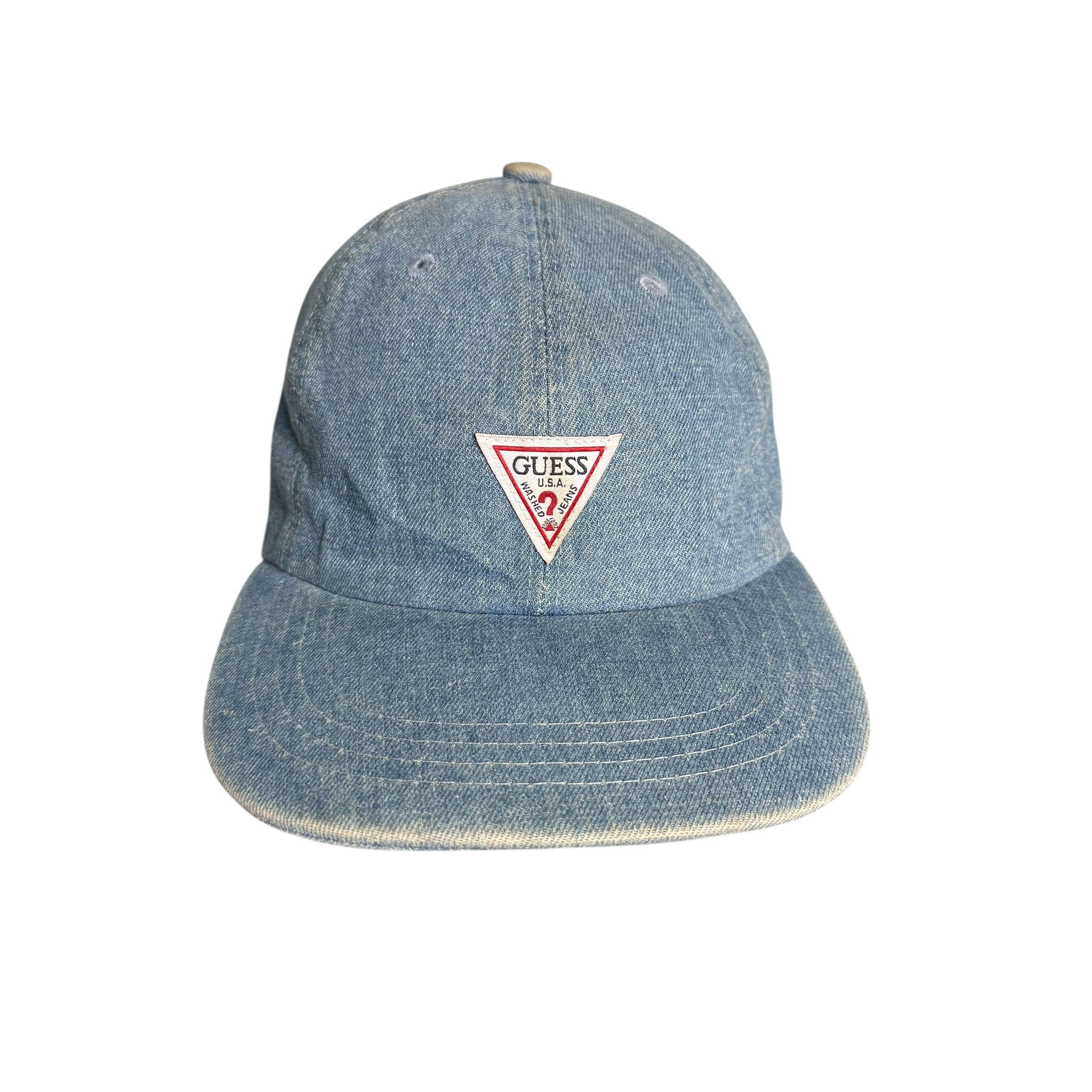 Guess 🔥RARE🔥Vintage Guess Denim Adjustable Cap Size ONE SIZE - 3 Thumbnail