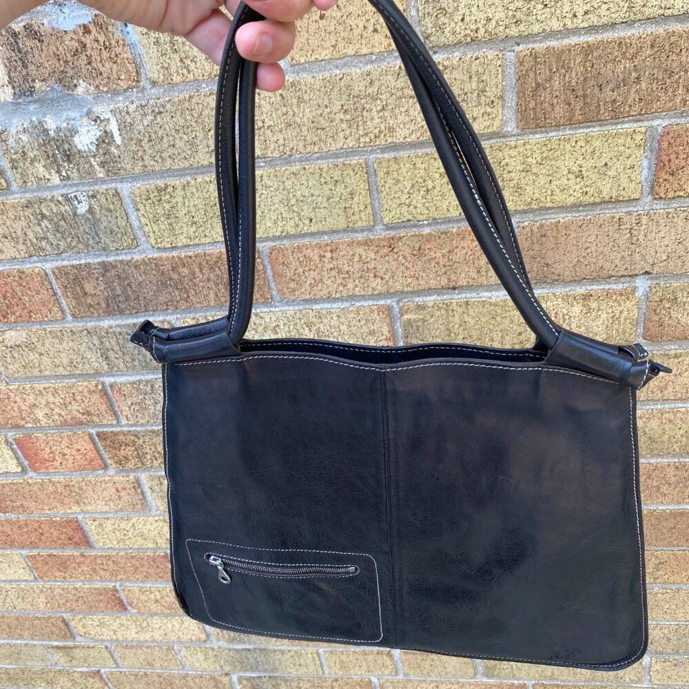 Vintage Vintage Christopher Kon Purse Handbag Black Size ONE SIZE - 7 Thumbnail