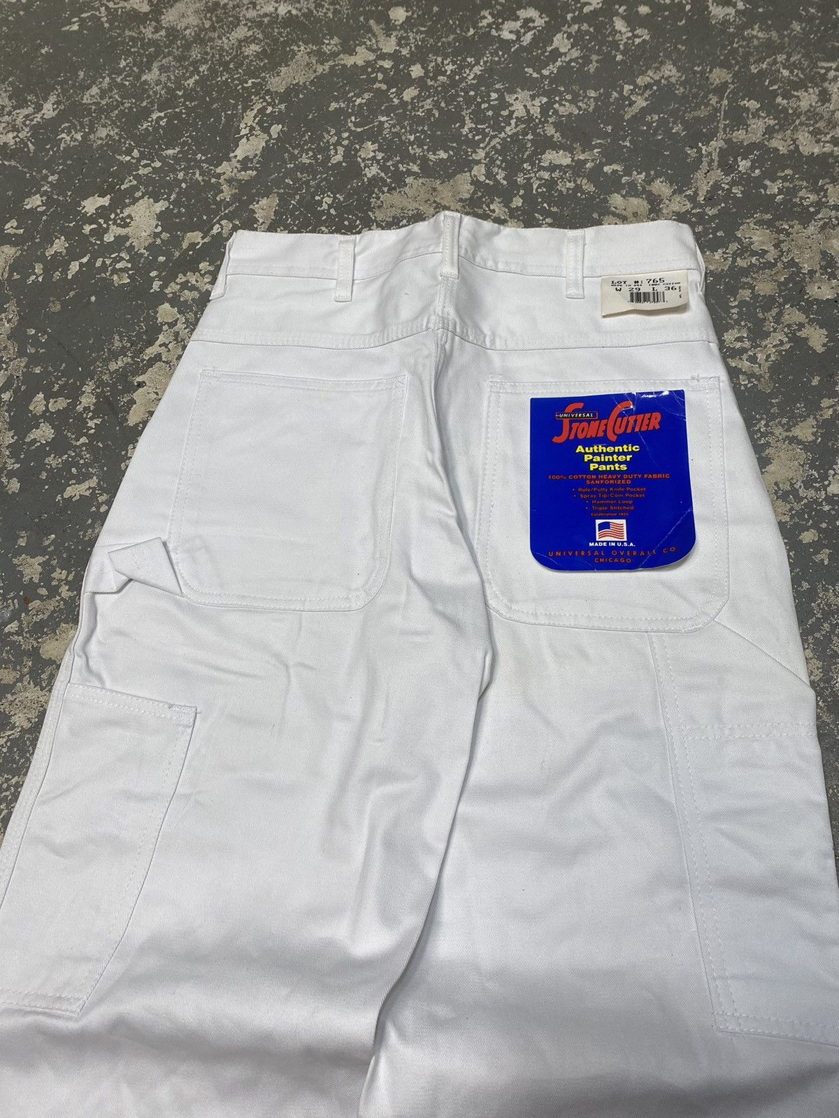 Carhartt × Vintage Vintage Stone Cutter Carpenter Painter Pants White Baggy New Size US 29 - 17 Thumbnail