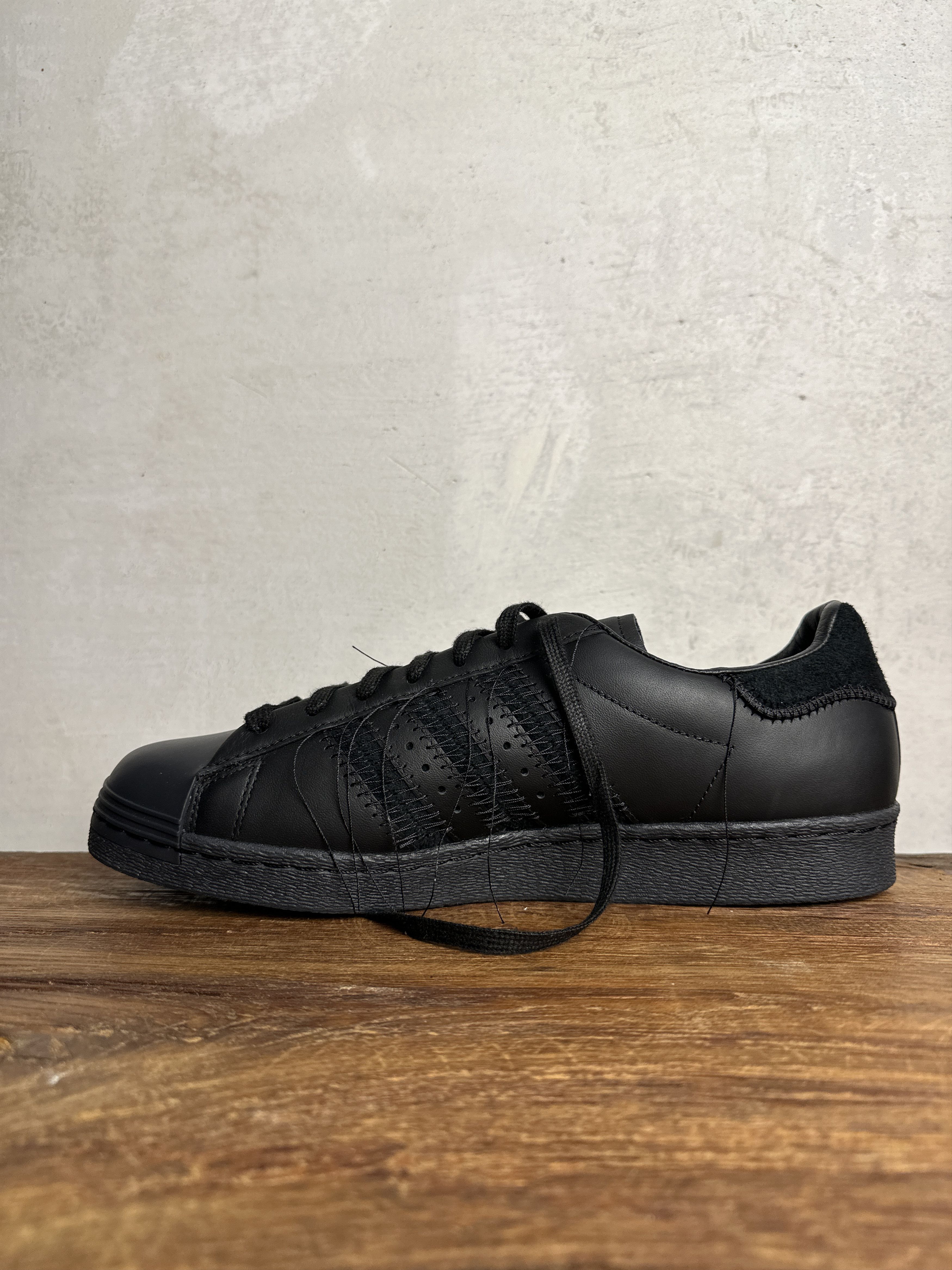 Adidas Adidas x Y-3 Superstar 'Triple Black' Sneakers Size US 10 / EU 43 - 3 Thumbnail