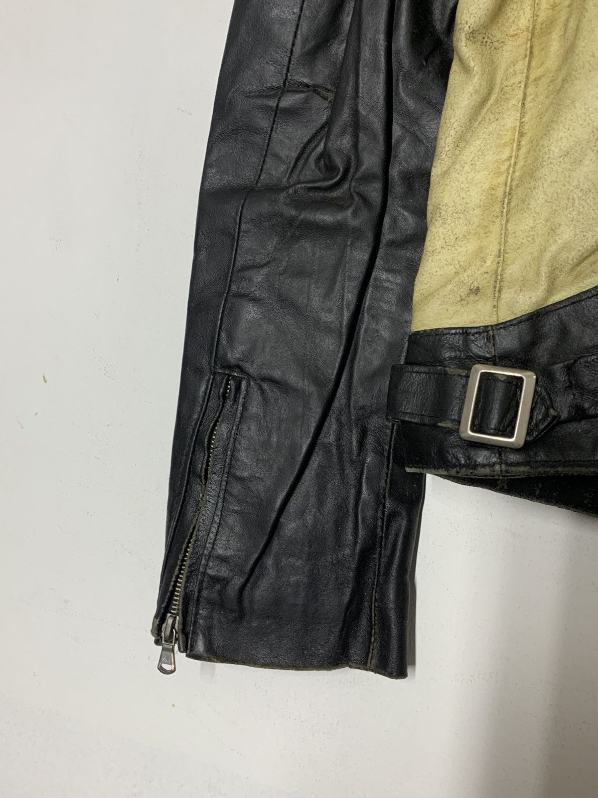 Genuine Leather Vintage Conbipel Italy Leather Cropped Biker Custom Outlaw Size US M / EU 48-50 / 2 - 18 Thumbnail