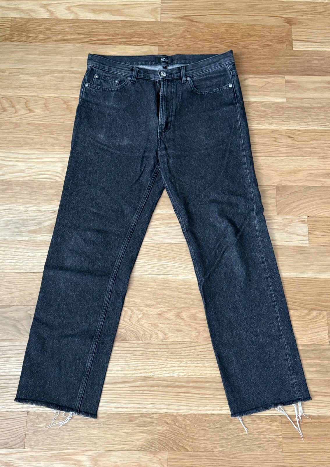 A.P.C. APC Denim Jeans - Raw Edge, Cropped, Grey Size US 30 / EU 46 - 1 Thumbnail