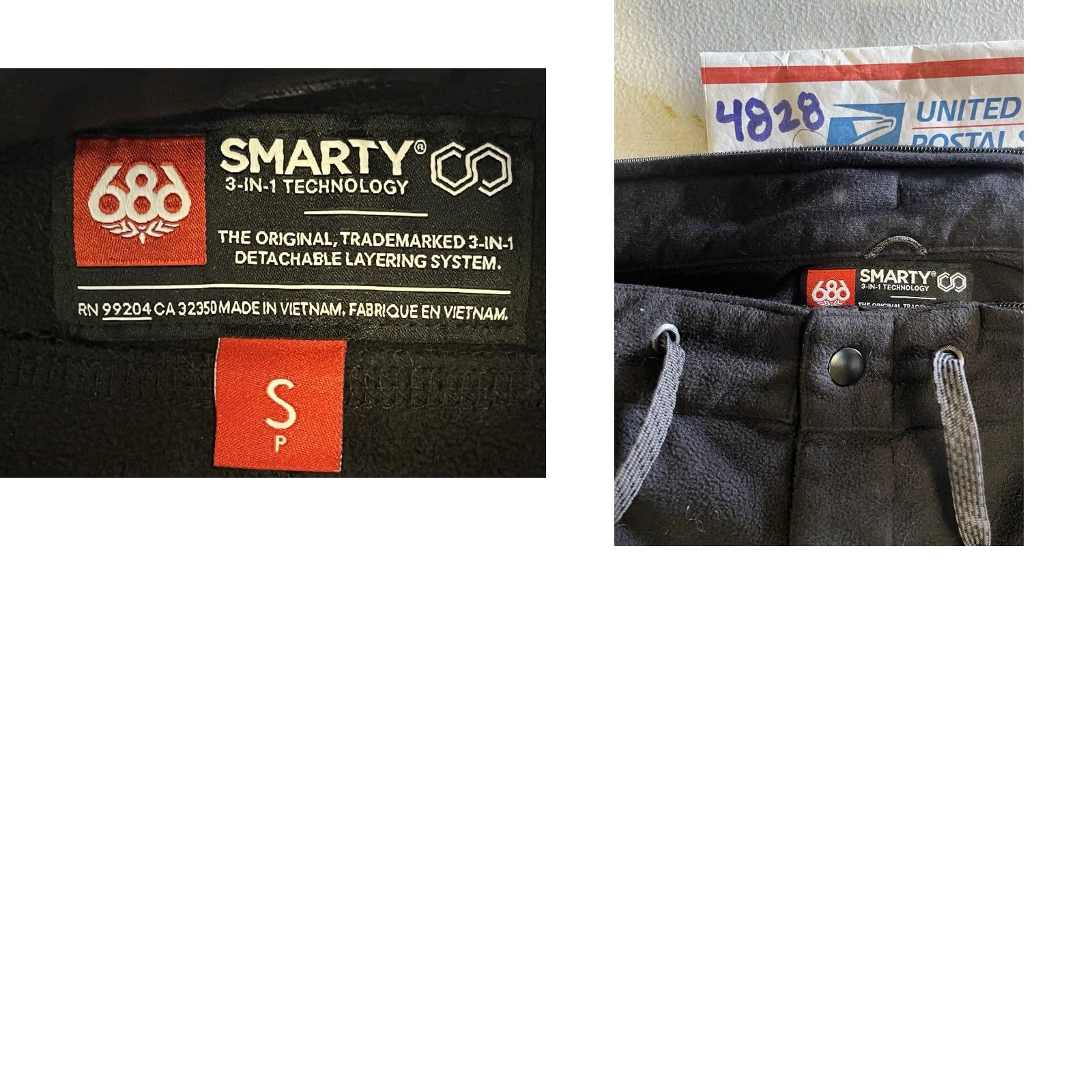 686 686 Pants Men's Small Black Fleece Smarty 3 In 1 Cargo Pant Adult Size US 29 - 8 Thumbnail