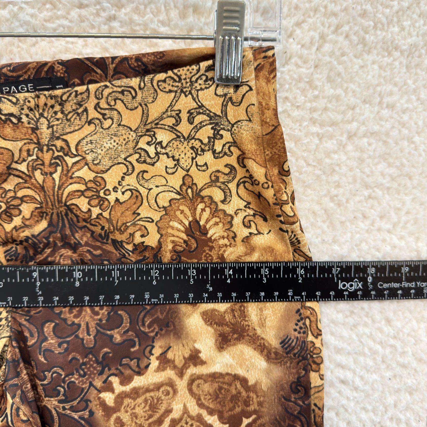 Vintage VINTAGE Rampage 90s Y2K Bootcut Flare Pants 4 Brown Pattern Boho Hippie Festival Womens 4 Women 26 Regular 32 Inseam Size 27" / US 4 / IT 40 - 7 Thumbnail