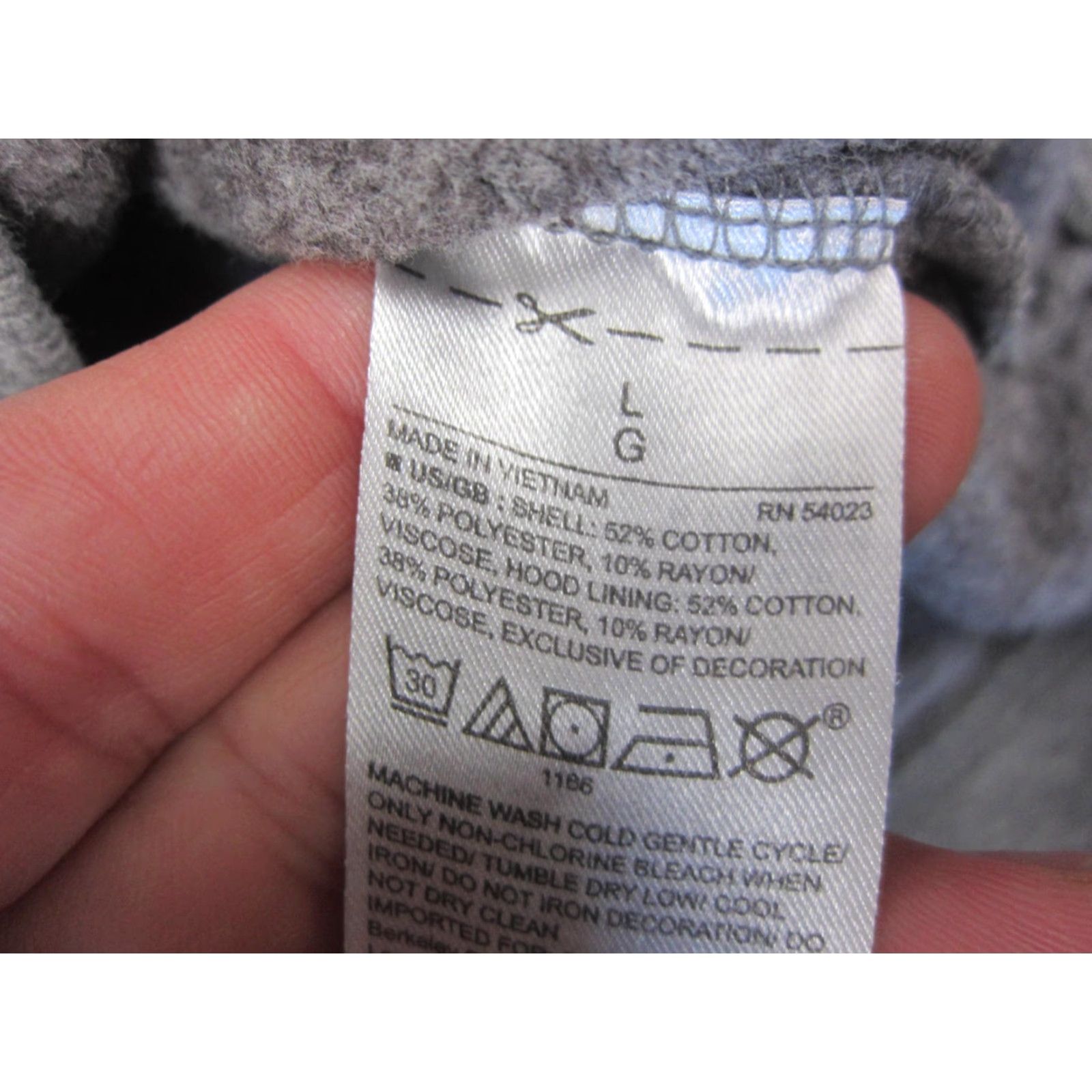 Gap GAP Hoodie Womens L Gray Logo Full Zip Fleece Sweatshirt Size L / US 10 / IT 46 - 4 Thumbnail