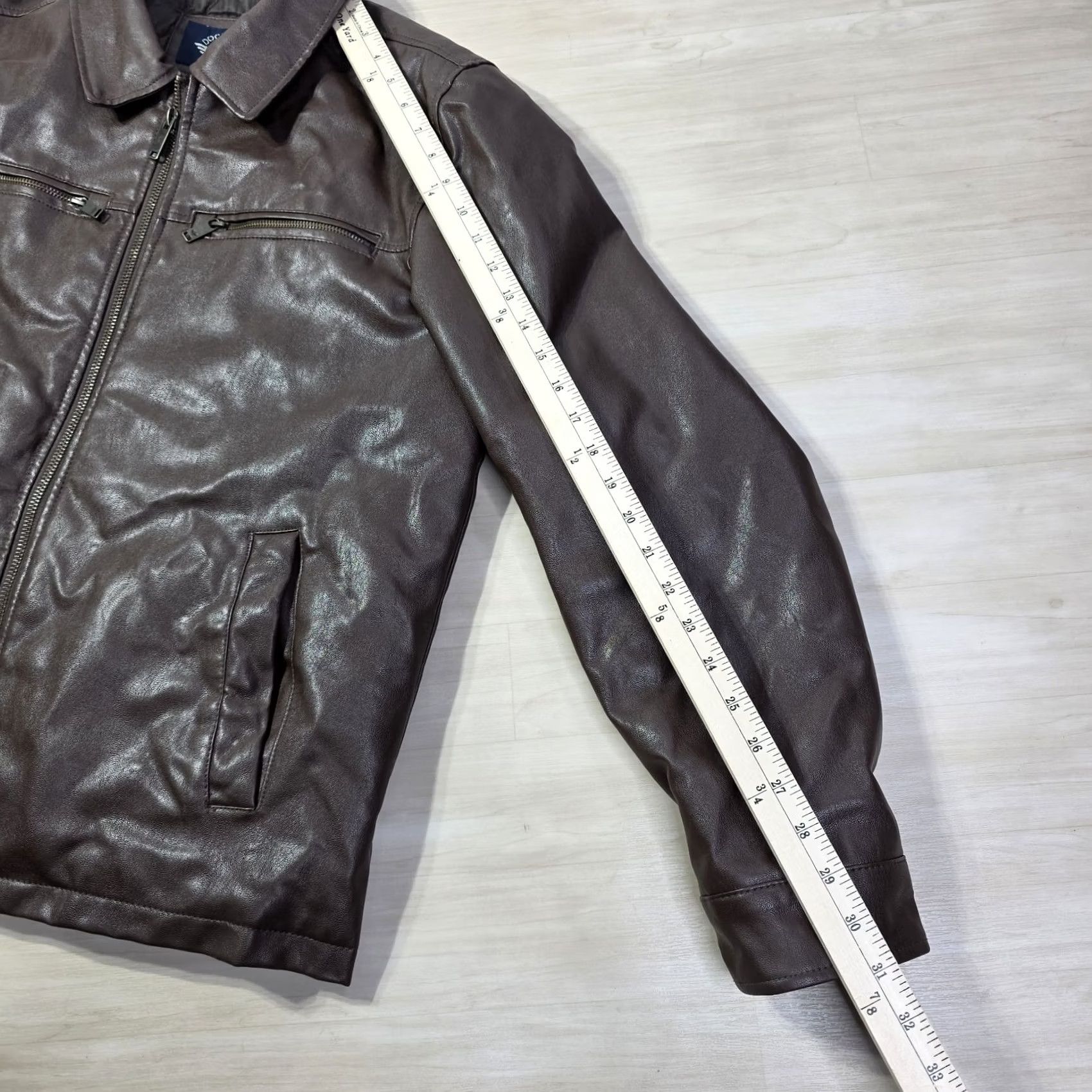 Dockers Dockers Mens James Faux Leather Jacket Brown Large Size US L / EU 52-54 / 3 - 5 Thumbnail