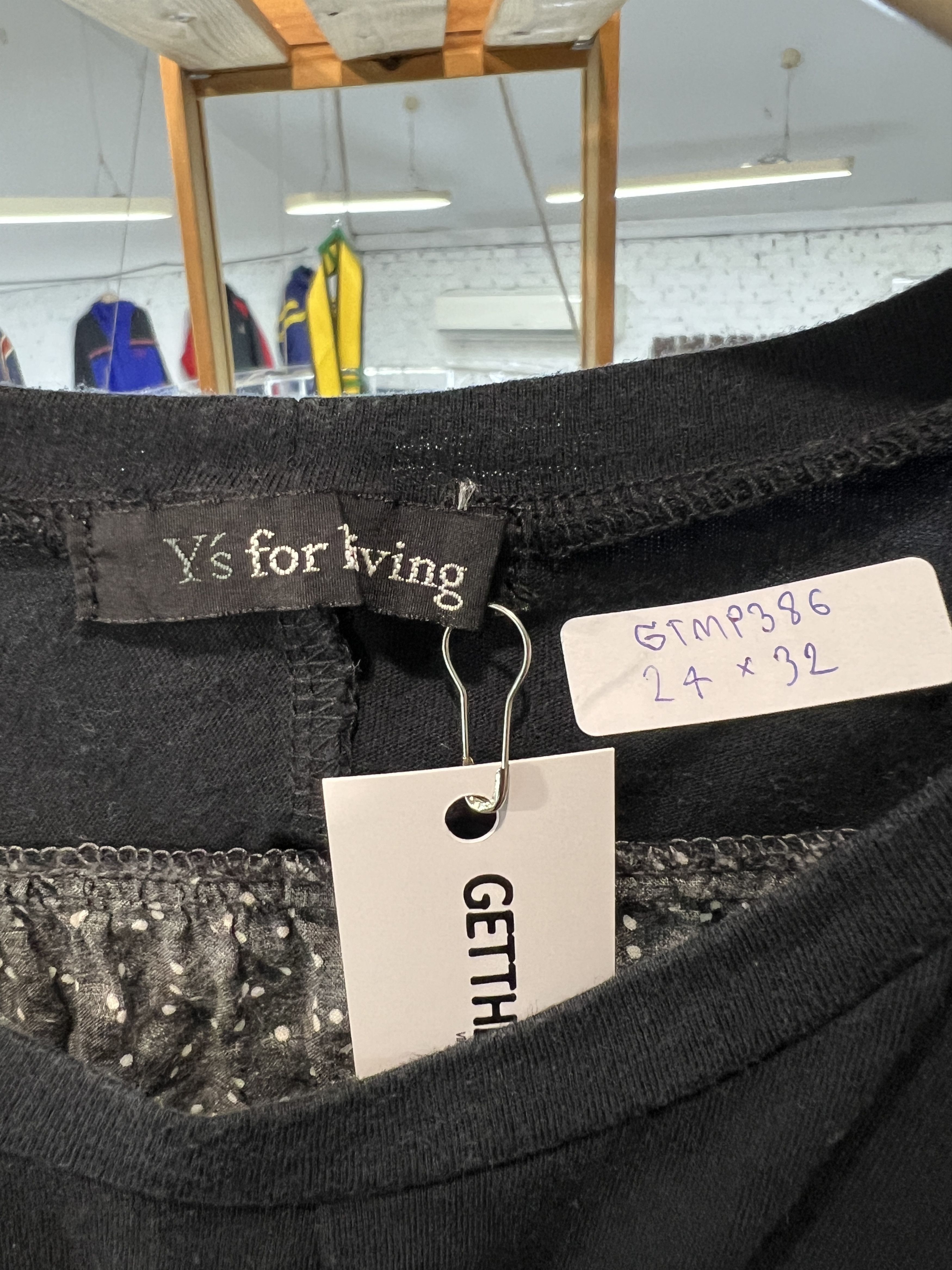 Y's Y's for living Yohji Yamamoto Dot Blouse GTMP386 Size XL / US 12-14 / IT 48-50 - 2 Thumbnail