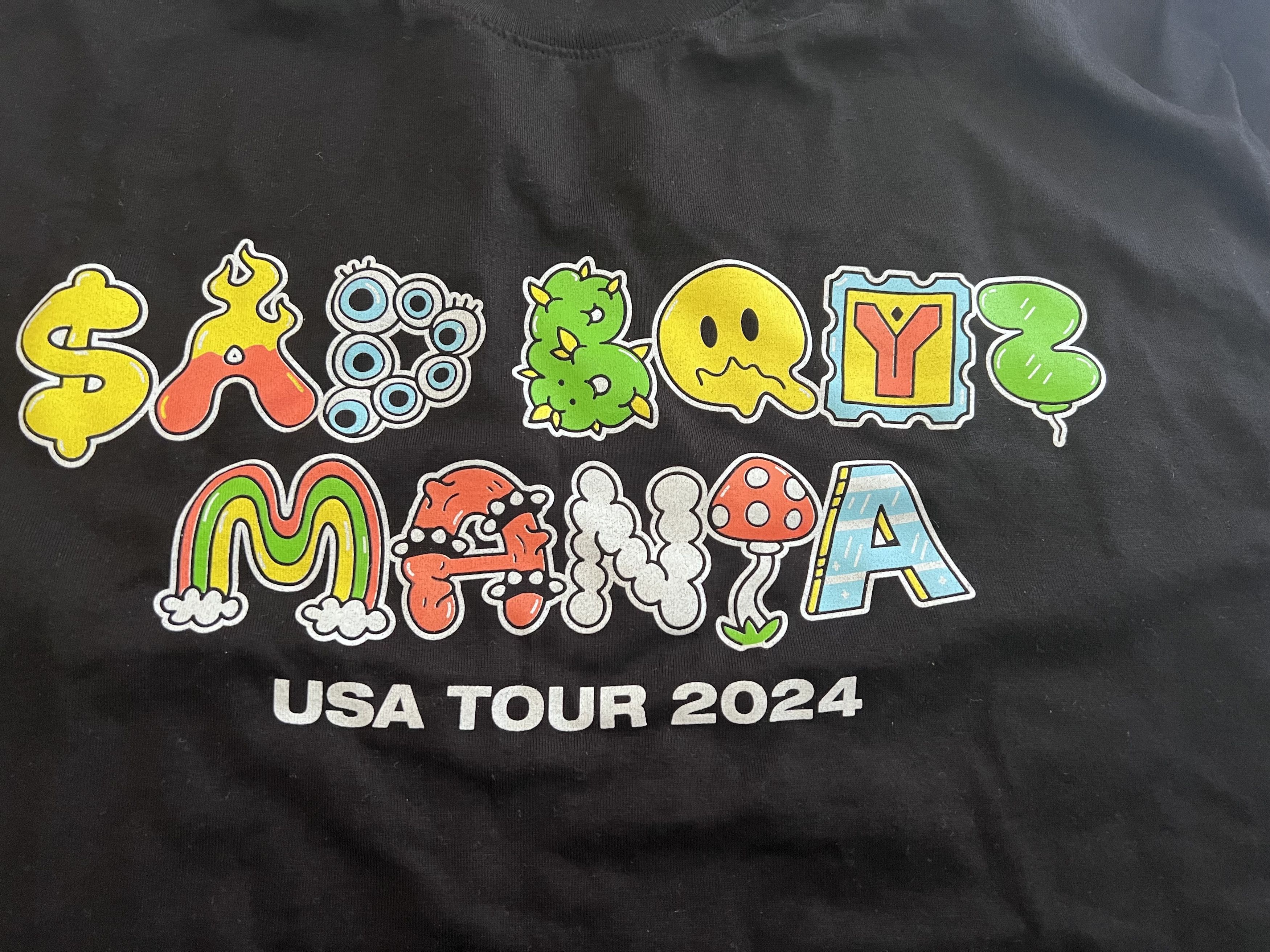 Sad Boys New Sad Boyz Mania Tour T-shirt USA Tour 2024 Size XXL Black Size US XXL / EU 58 / 5 - 2 Thumbnail