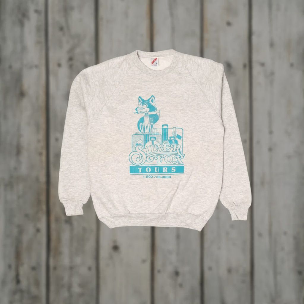 Jerzees VINTAGE Jerzees Raglan Sweatshirt Men Large 1990s Light Gray Gray Raglan Sweatshirt 1990s Mens Hoodie Shirt Size US L / EU 52-54 / 3 - 1 Thumbnail