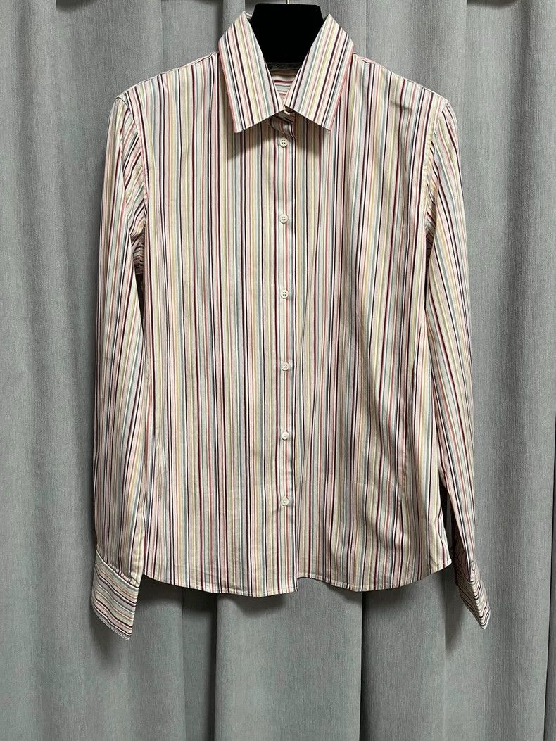 Loro Piana Loro piana Pink color striped women's shirt 2506-Nextarrow Size M / US 6-8 / IT 42-44 - 1 Thumbnail