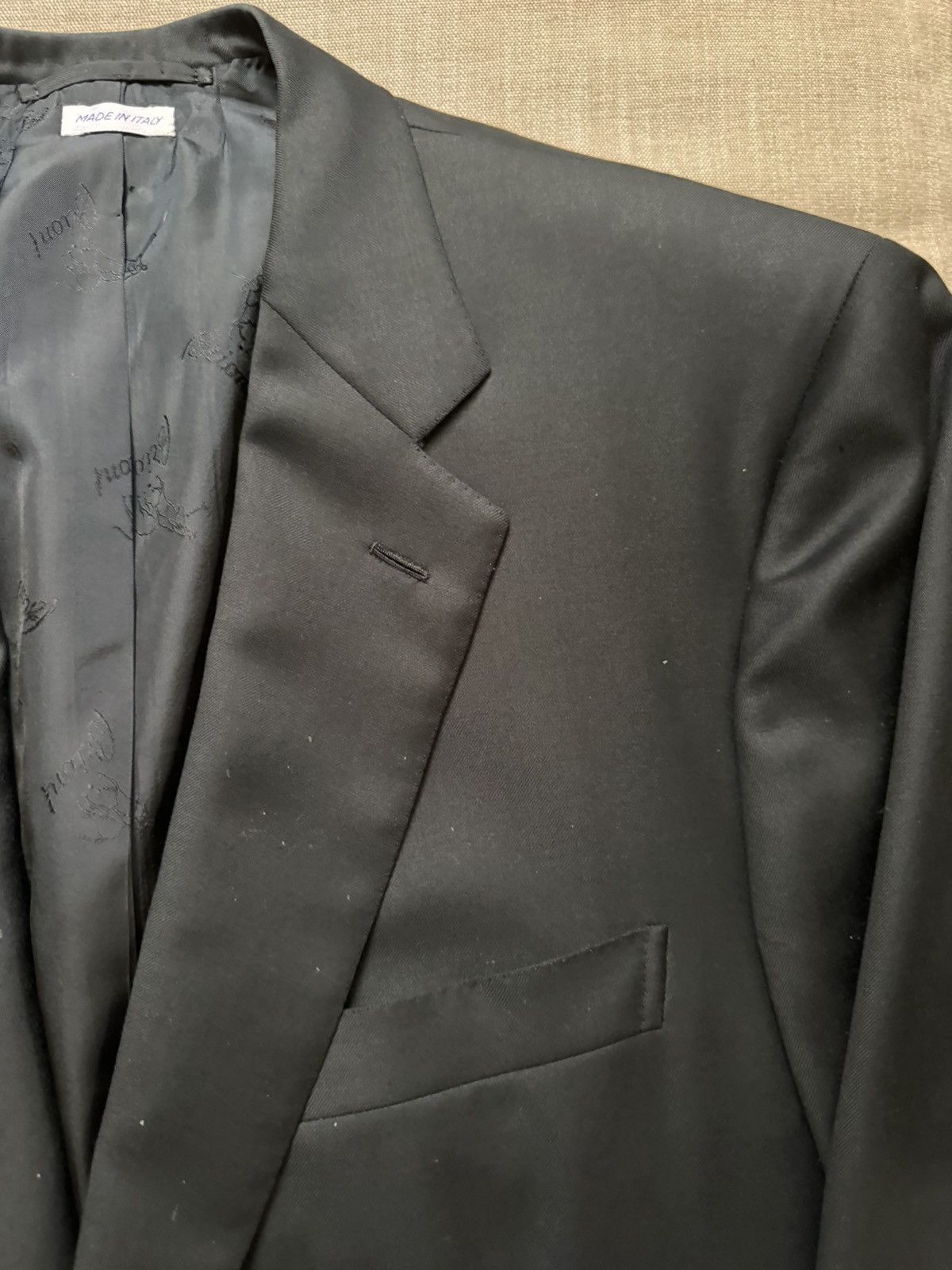 Brioni Brioni Made in Italy 2 Button Notch Lapel Wool Jacket Size 44L - 3 Thumbnail
