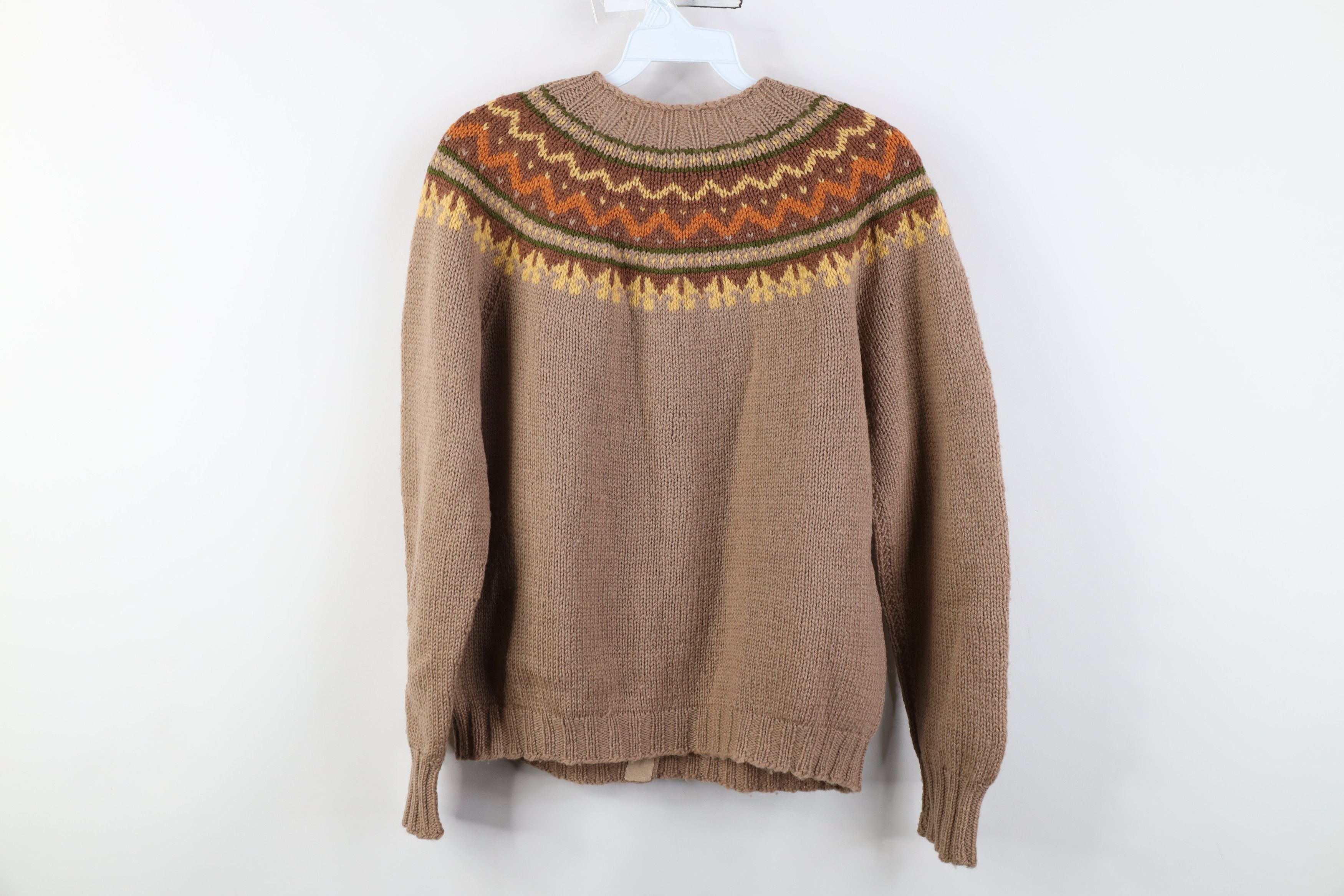 Vintage Vintage 70s Mid Century Modern MCM Fair Isle Sweater Size M / US 6-8 / IT 42-44 - 11 Thumbnail