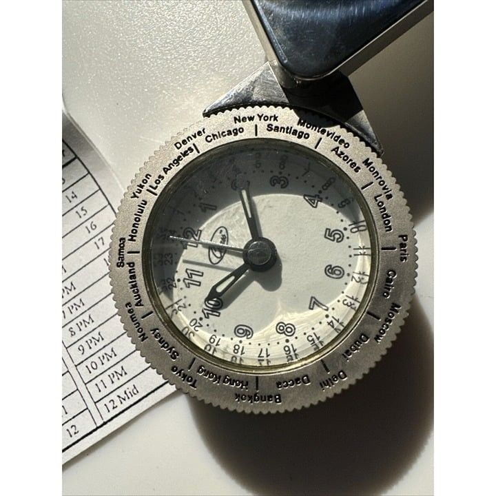 Vintage Chass 24 Hour Clock With Black Leather Case And Manual Size ONE SIZE - 5 Thumbnail
