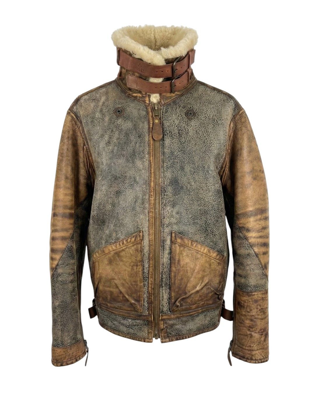 Polo Ralph Lauren B-3 SHEARLING LEATHER BOMBER JACKET Size US L / EU 52-54 / 3 - 2 Thumbnail
