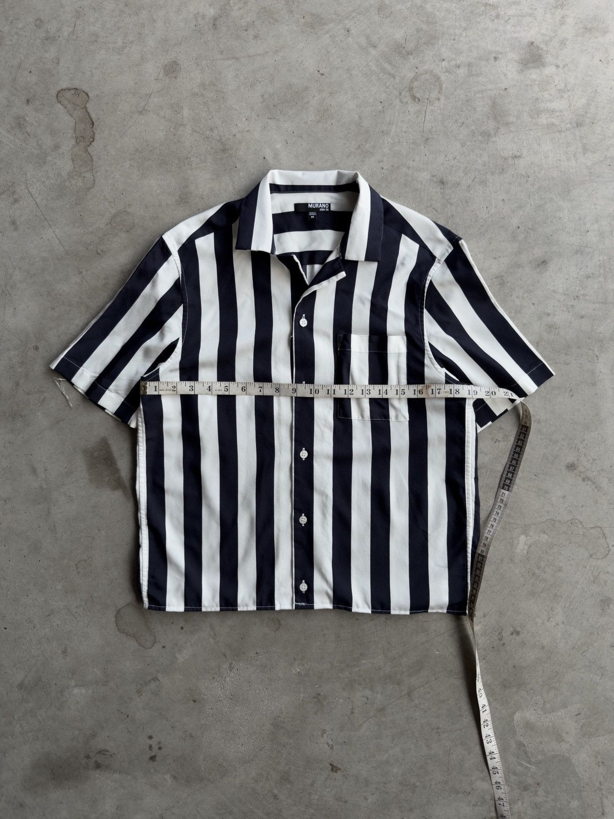 Other Vintage Cropped Striped Button Down Shirt - S Size US S / EU 44-46 / 1 - 4 Thumbnail