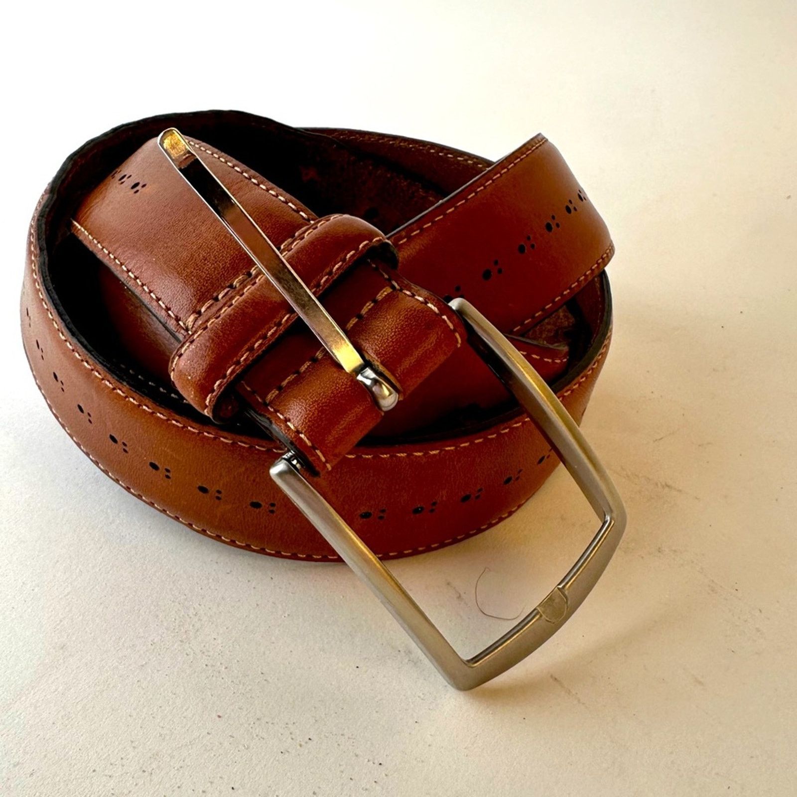 Nordstrom Nordstrom Leather Belt Size 46 - 1 Thumbnail