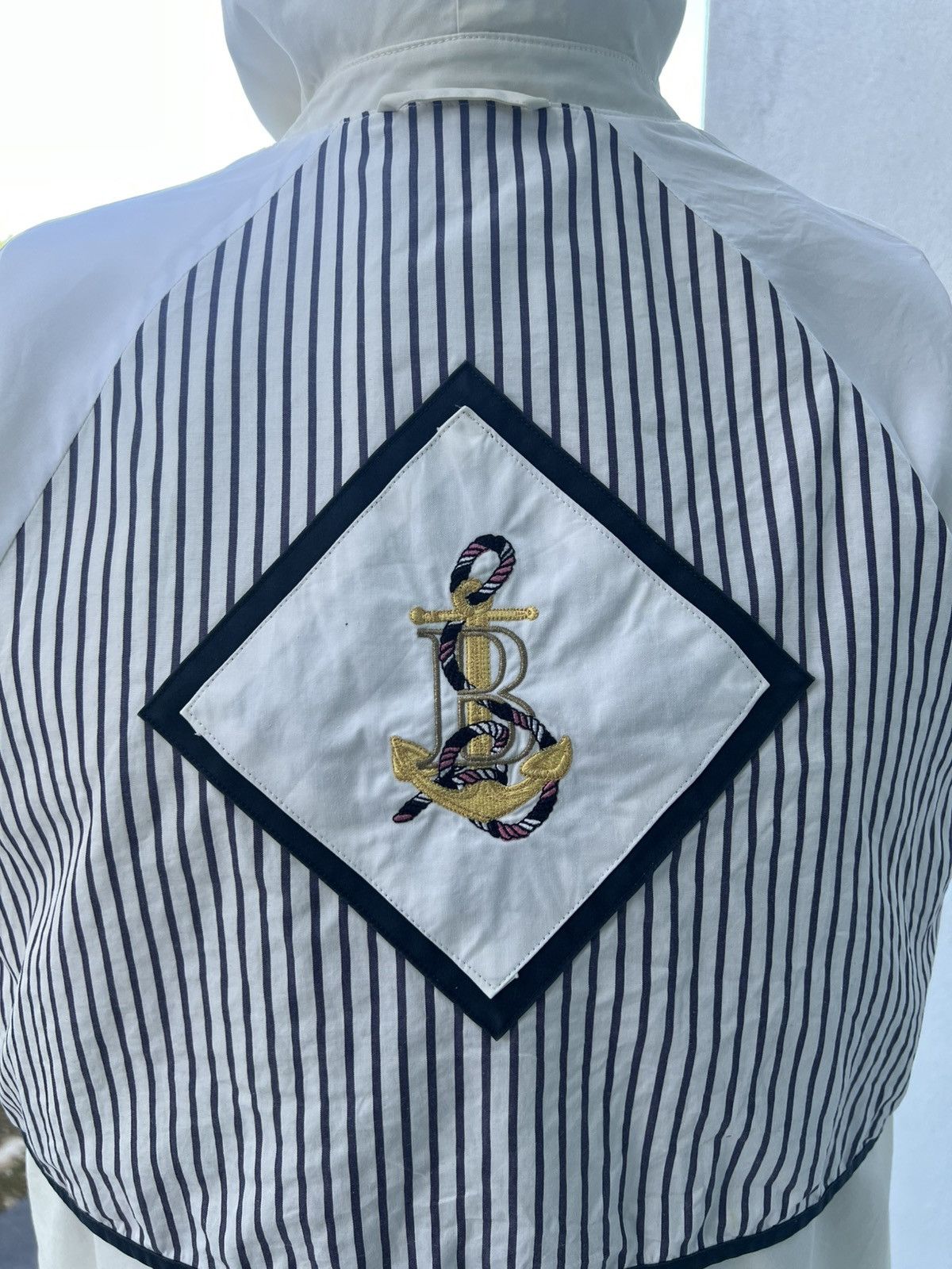 Burberry × Vintage Burberrys Sports Coat 7 Cotton White FNA29-360 Size M / US 6-8 / IT 42-44 - 19 Thumbnail