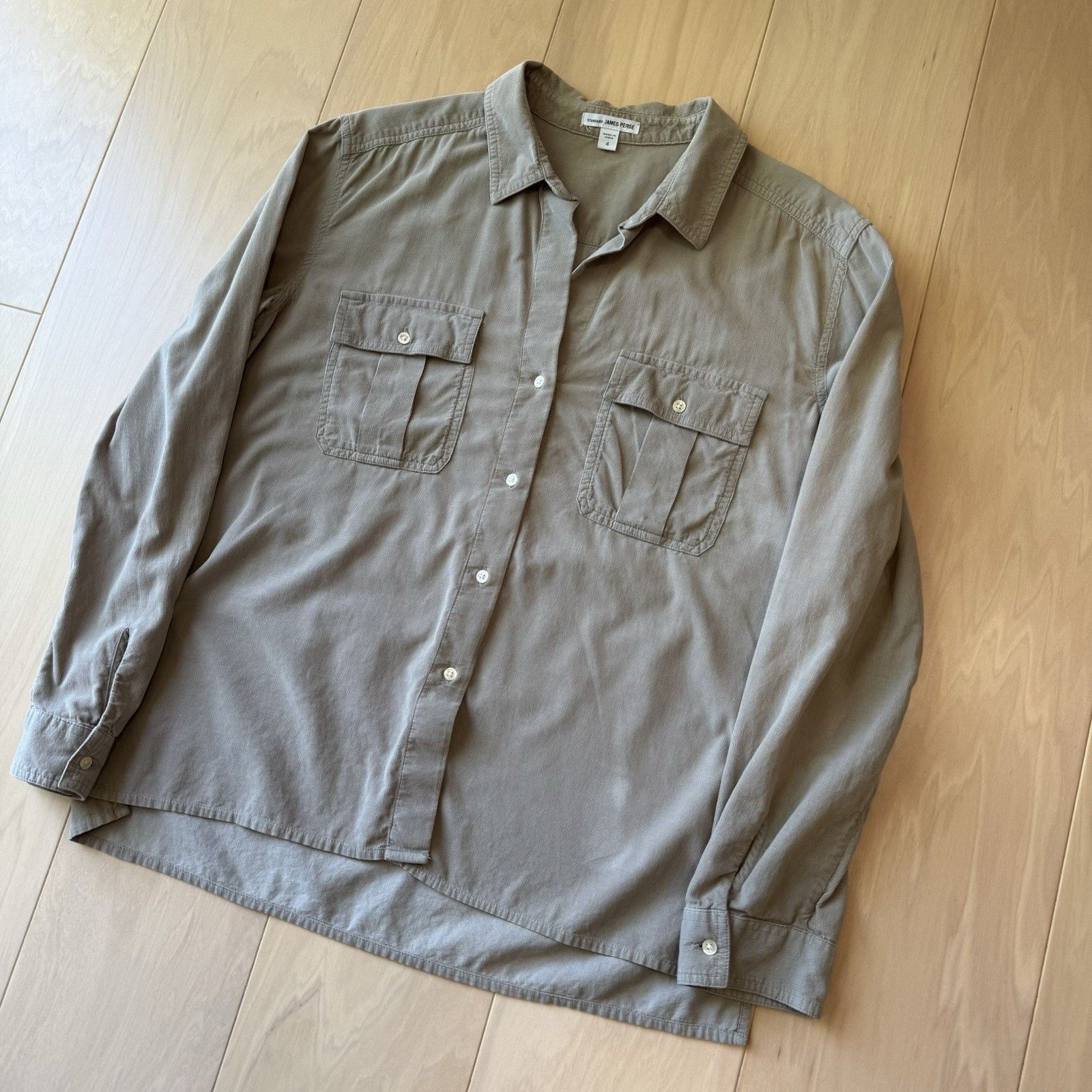 James Perse James Perse Corduory Shirt 4 Button Up Casual Minimalist Size S / US 4 / IT 40 - 9 Thumbnail