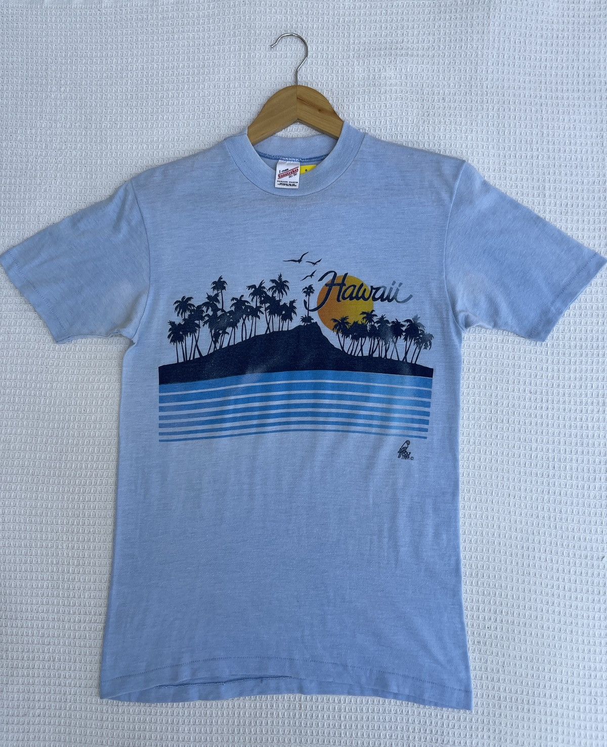 Vintage LastDrop🔥Rare🔥Vintage 70s HAWAII Polytees Sunstrokes T-Shirt Size US M / EU 48-50 / 2 - 9 Thumbnail