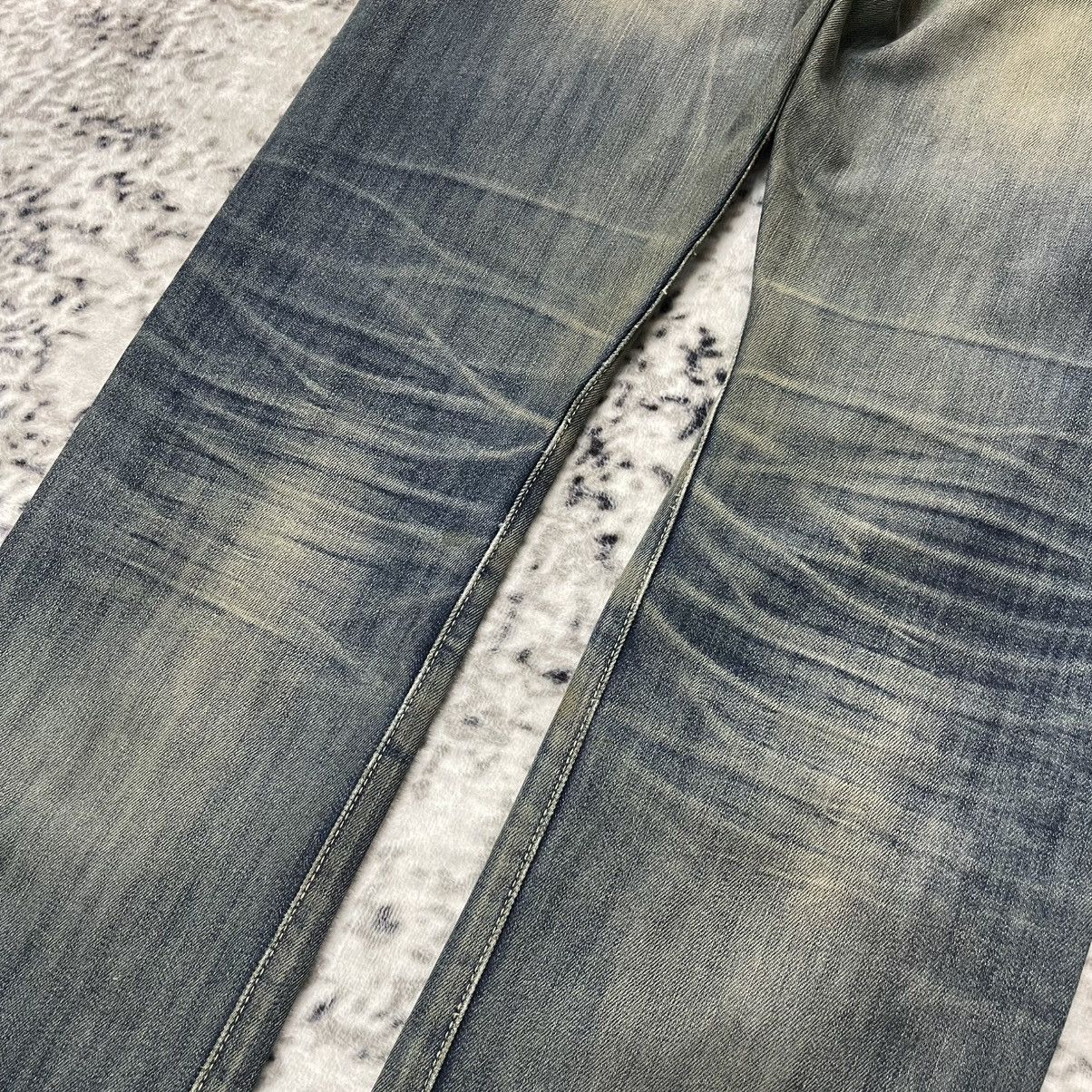 Mastermind Japan × Roen Hydrogen Japan Embroidered Skull Mud Wash Distressed Jeans Size US 31 - 17 Thumbnail
