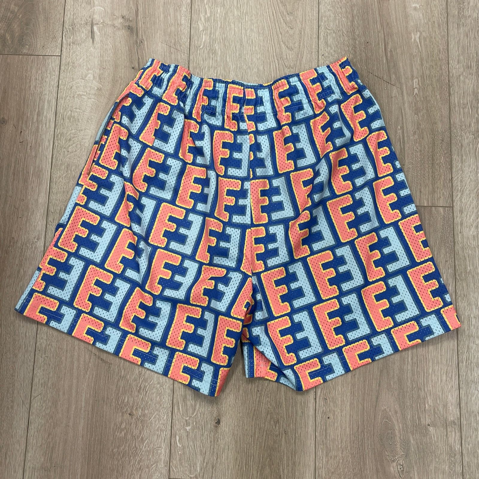 Eric Emanuel Eric Emanuel EE Pattern Basic Shorts Blue Pink Size Large L Size US 30 / EU 46 - 3 Thumbnail