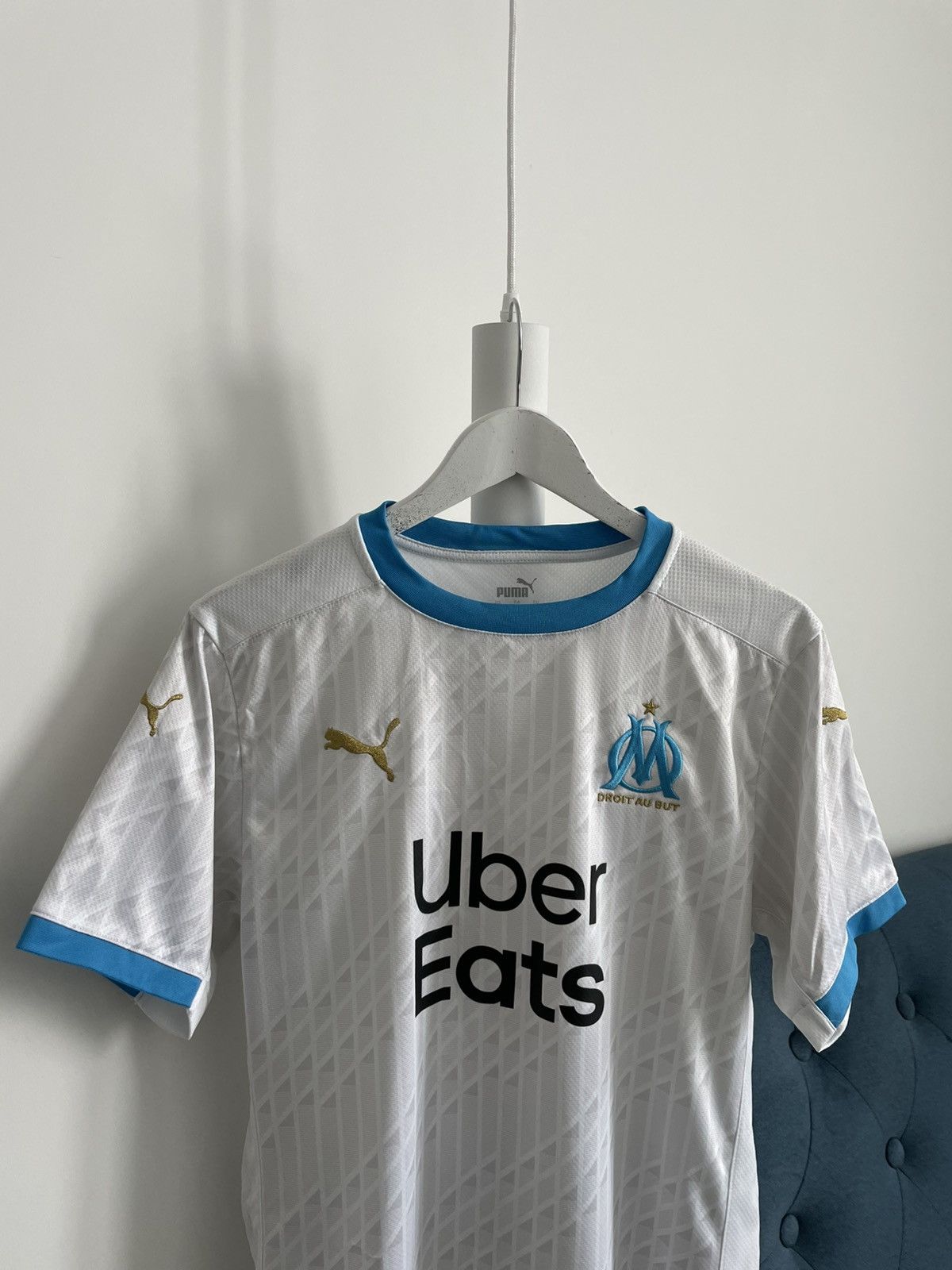 Puma Puma Olympique Marseille 2020/2021 Home Football Shirt RARE Size US M / EU 48-50 / 2 - 2 Thumbnail