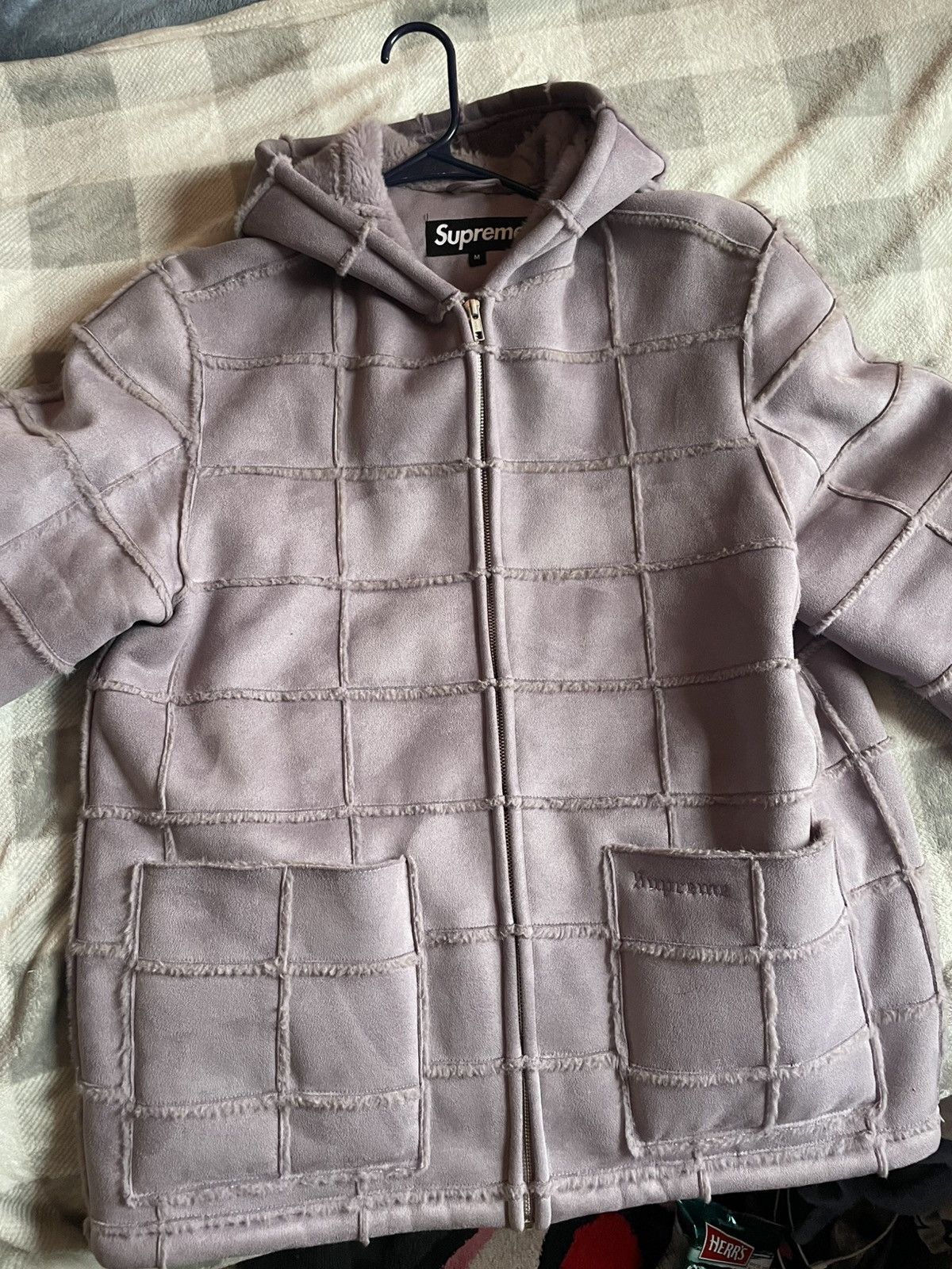Supreme Supreme Faux Fur Suede Patchwork Hooded Jacket Size US M / EU 48-50 / 2 - 1 Thumbnail