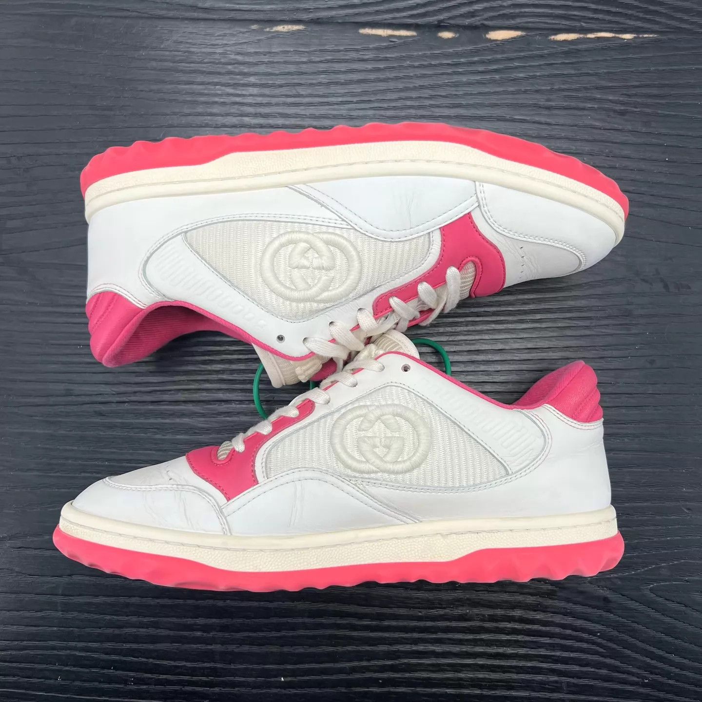 Gucci Gucci Mac80 Pink White 38 Near New Box & Accs Size US 7.5 / IT 37.5 - 4 Thumbnail