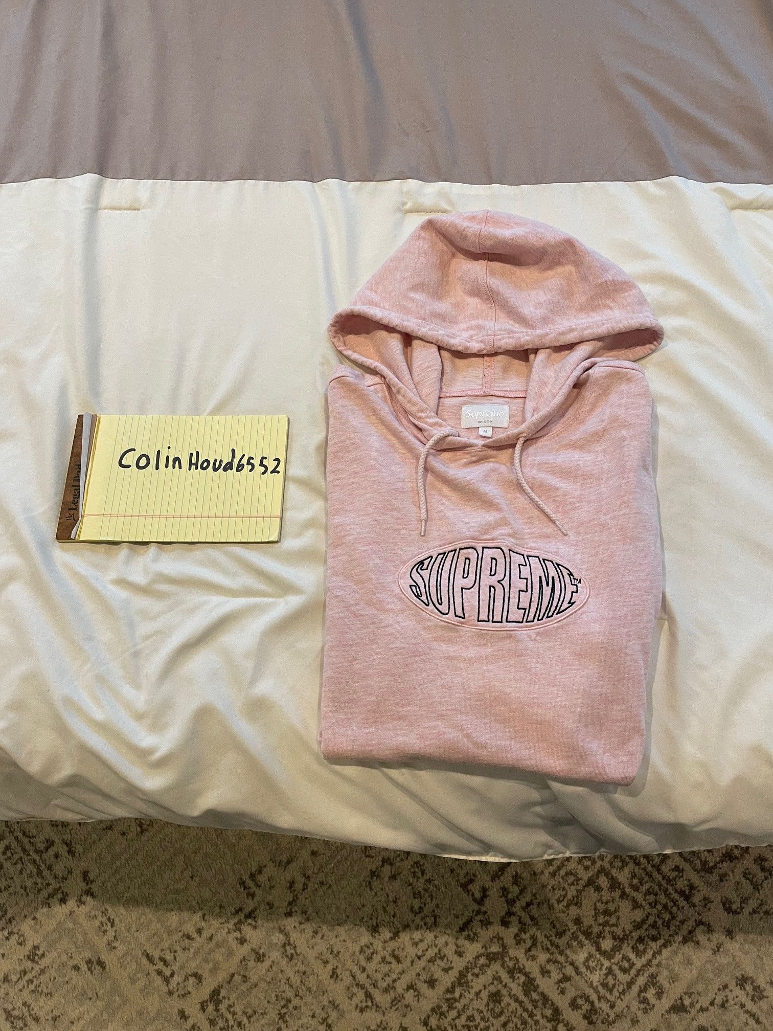 Supreme Supreme Warp Hooded L/S Top SS17 Light Pink | Grailed