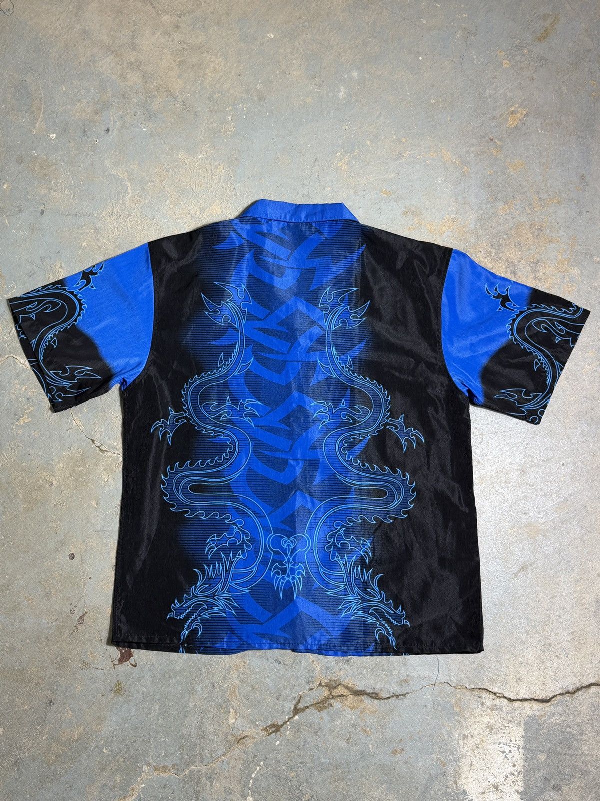 Other Vintage Y2K Dragon Flames Button Up Shirt Size US XL / EU 56 / 4 - 3 Thumbnail