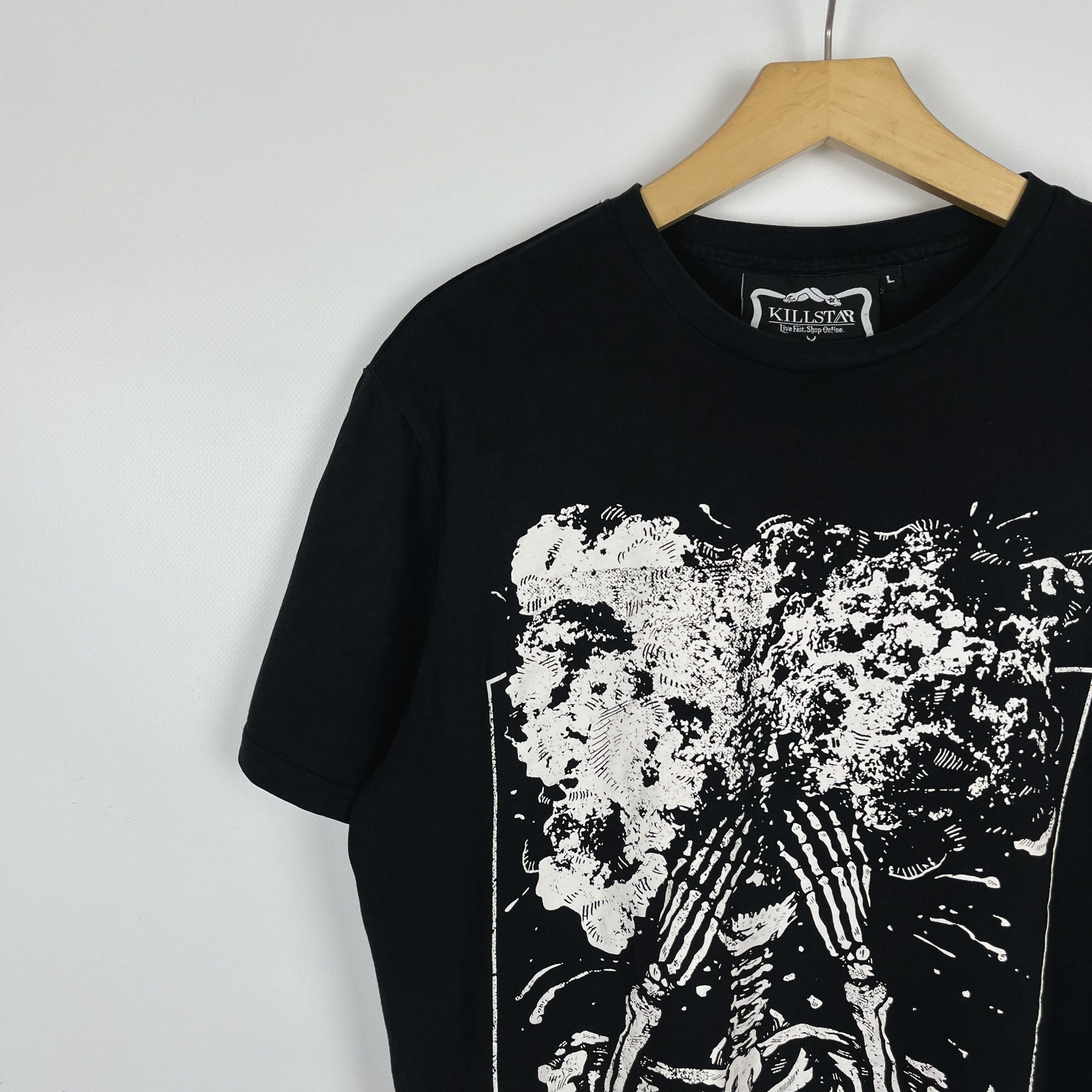 Killstar Killstar Overthinking Big Logo Gothic Art T Shirt Size US L / EU 52-54 / 3 - 5 Thumbnail