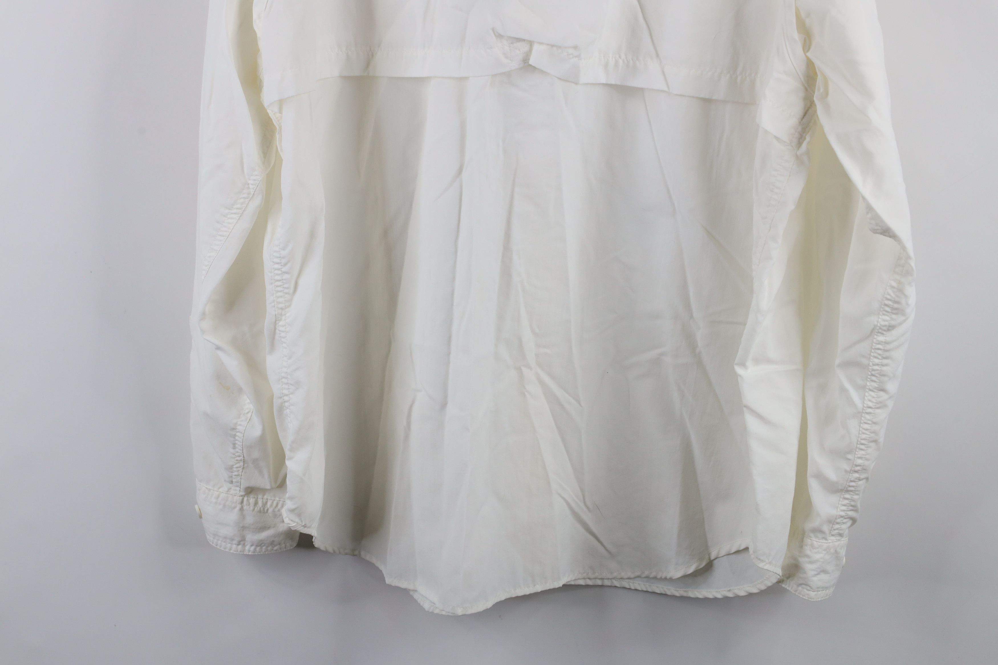 Cabelas × Vintage Vintage Cabelas Guidewear Safari Bush Button Shirt White Size US XL / EU 56 / 4 - 15 Thumbnail