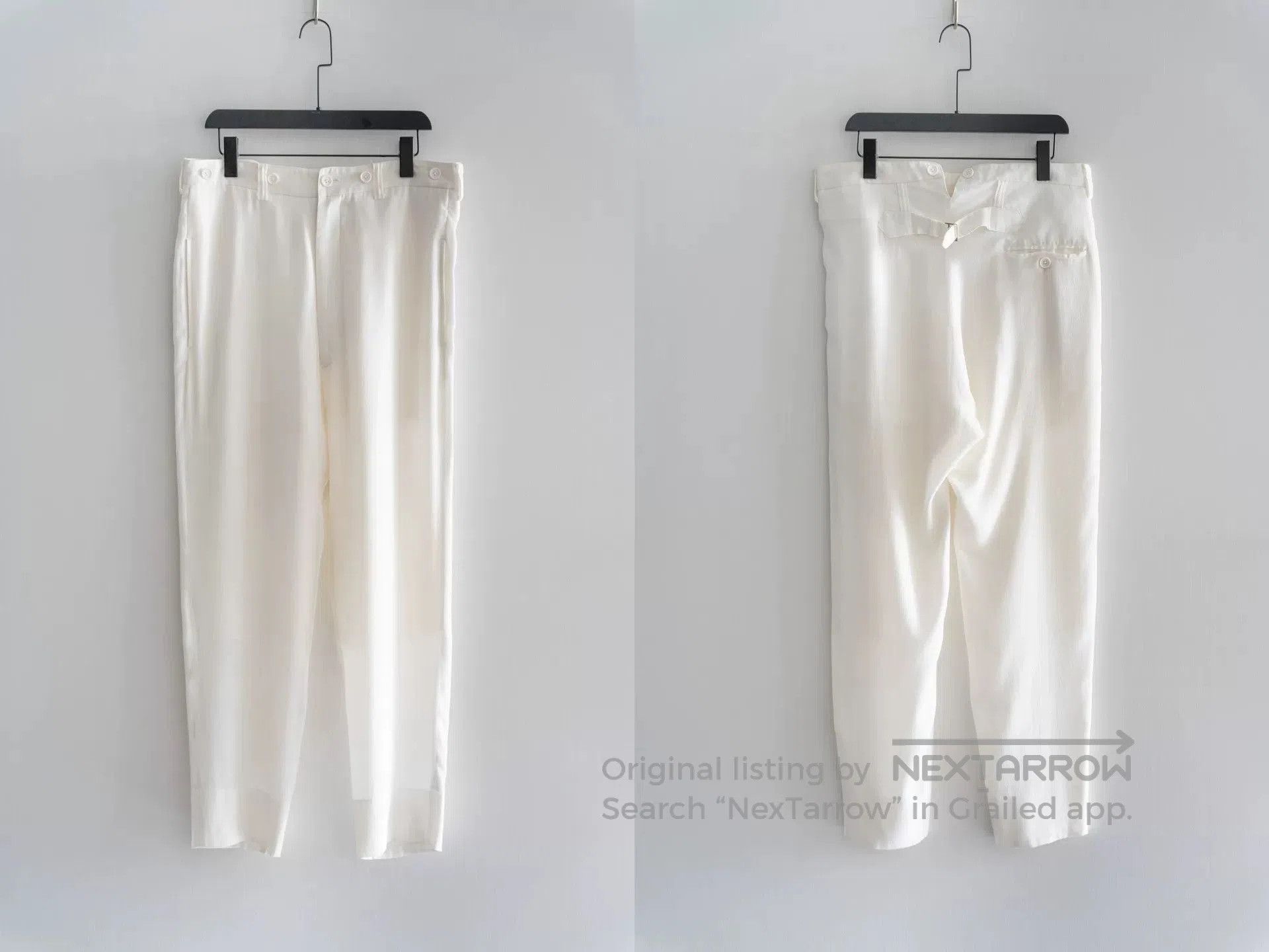 Yohji Yamamoto Yohji Yamamoto White Silk Coat and Pants Set. Size US M / EU 48-50 / 2 - 3 Thumbnail
