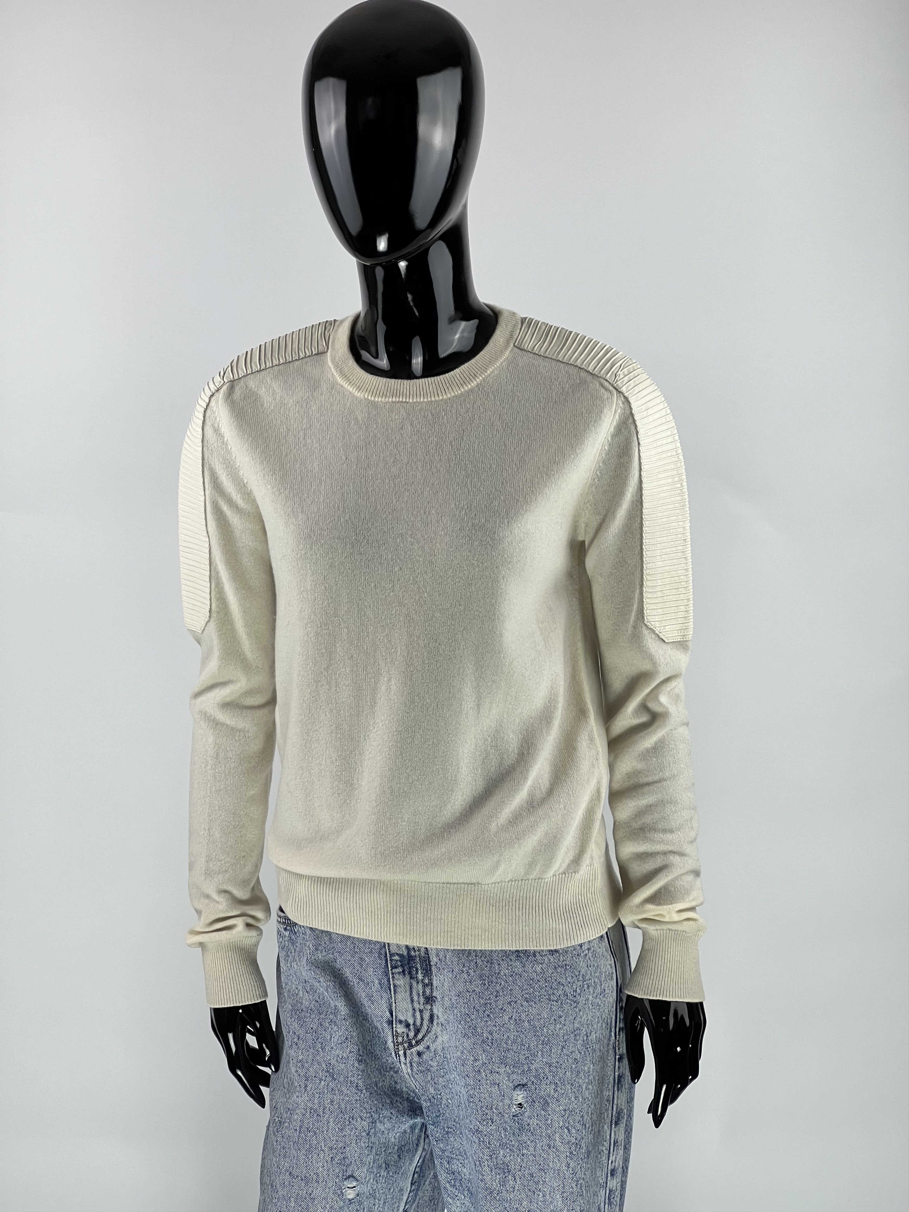 Maje Maje Ivory Wool Cashmere Jumper Sweater Size 1 Size S / US 4 / IT 40 - 1 Thumbnail