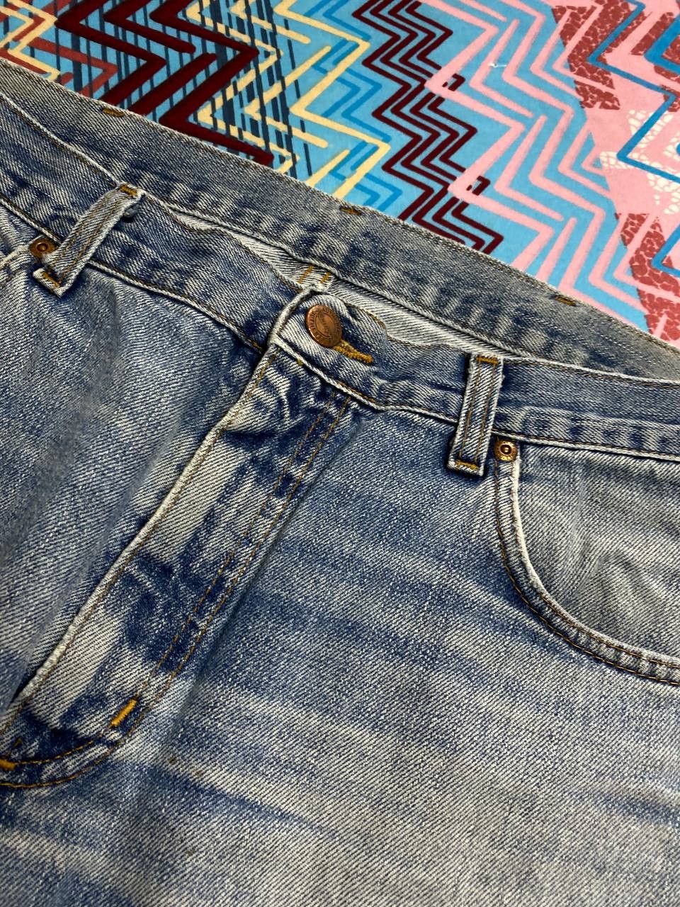 Vintage × Wrangler VINTAGE 90 WRANGLER MUDDY WASH STYLE DENIM Size US 34 / EU 50 - 4 Thumbnail