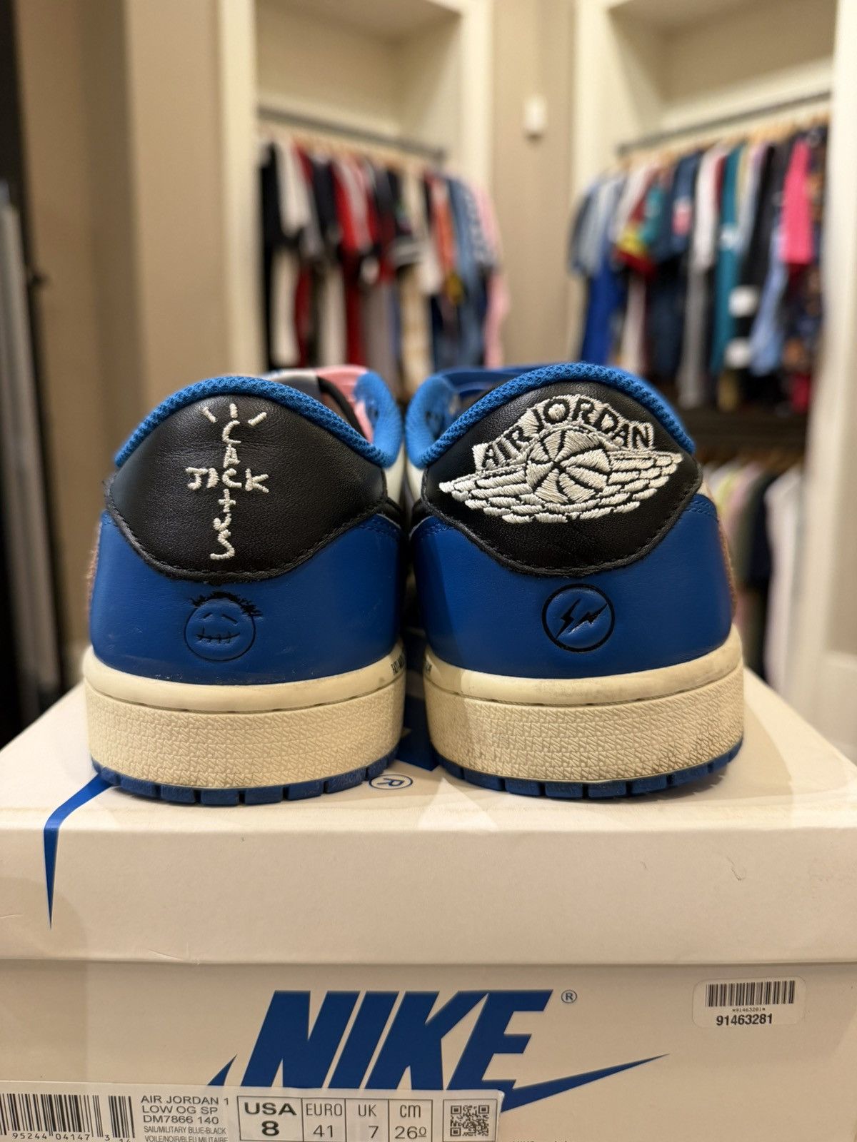 Jordan Brand × Travis Scott Jordan 1 Retro Low OG SP ‘Fragment X Travis Scott’ Size US 8 / EU 41 - 3 Thumbnail