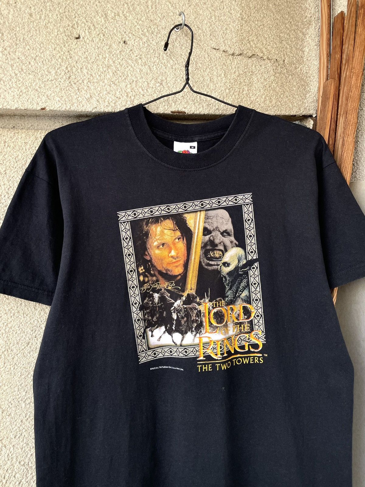 Vintage Vintage 00s Lord Of The Rings Two Towers Movie Promo T-Shirt Size US M / EU 48-50 / 2 - 2 Thumbnail