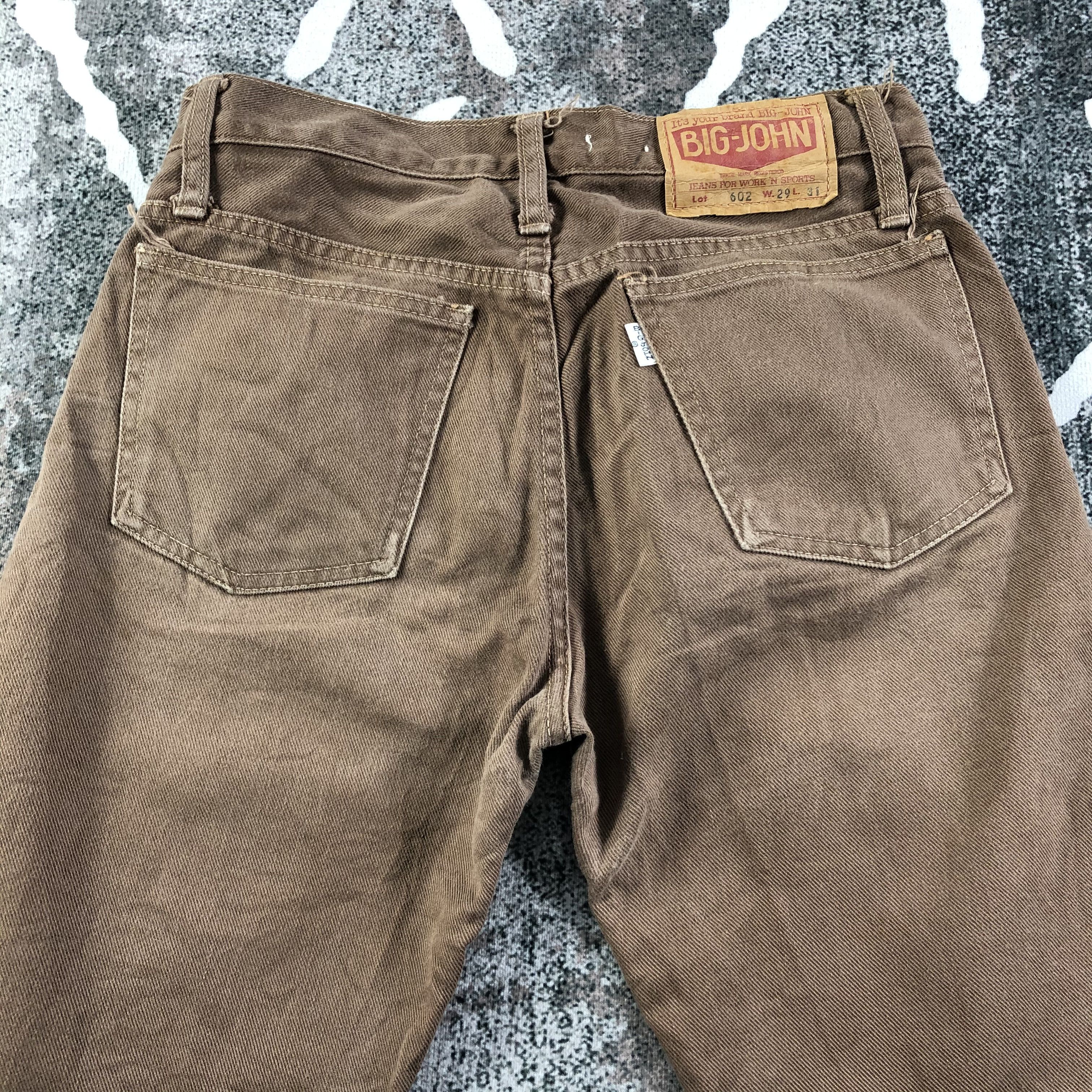 Big John Vintage Big John Jeans Faded Brown Denim KJ1501 Size US 27 - 4 Thumbnail