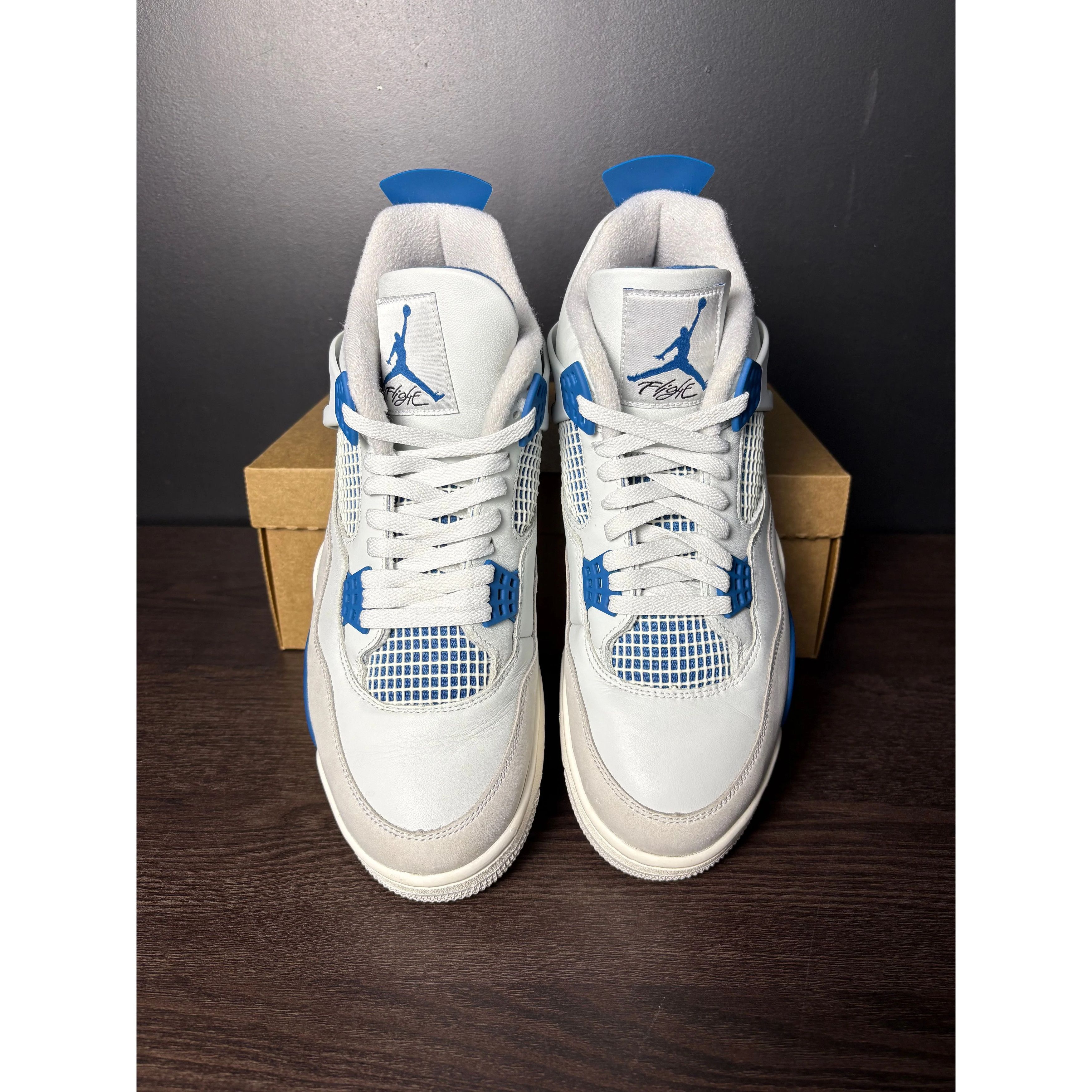 Nike Air Jordan 4 Retro "Military Blue" (2024) **PRE-OWNED** REP. BOX - 12M Size US 12 / EU 45 - 3 Thumbnail